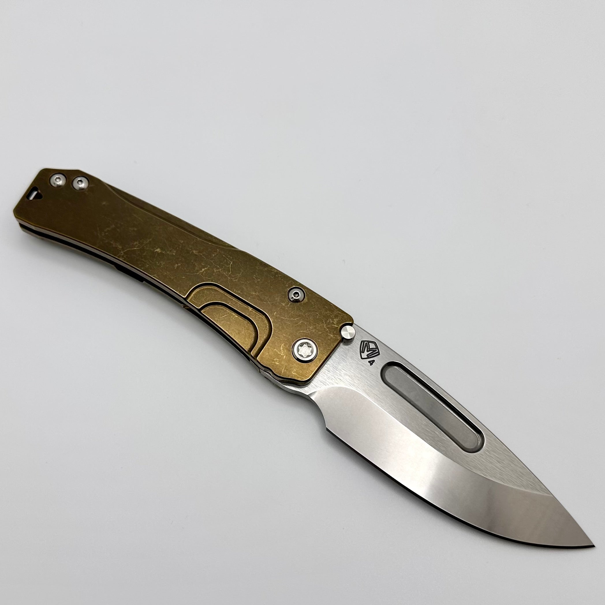 Medford Slim Midi LH: Premium Left-Handed EDC Knife with Bronze Tumbled Handles