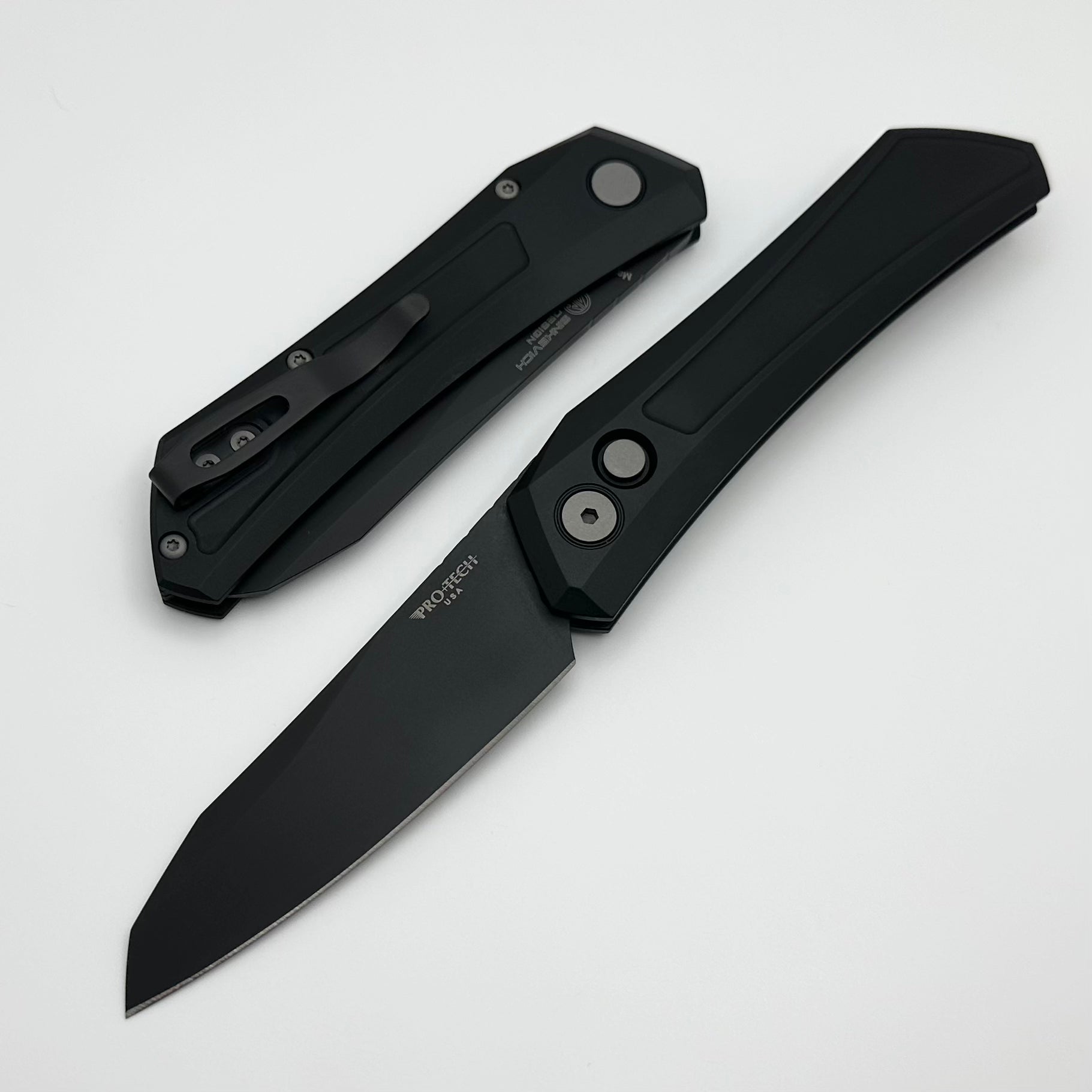 Pro-Tech Oligarch Premium Black Aluminum Handle Knife with DLC MagnaCut Blade