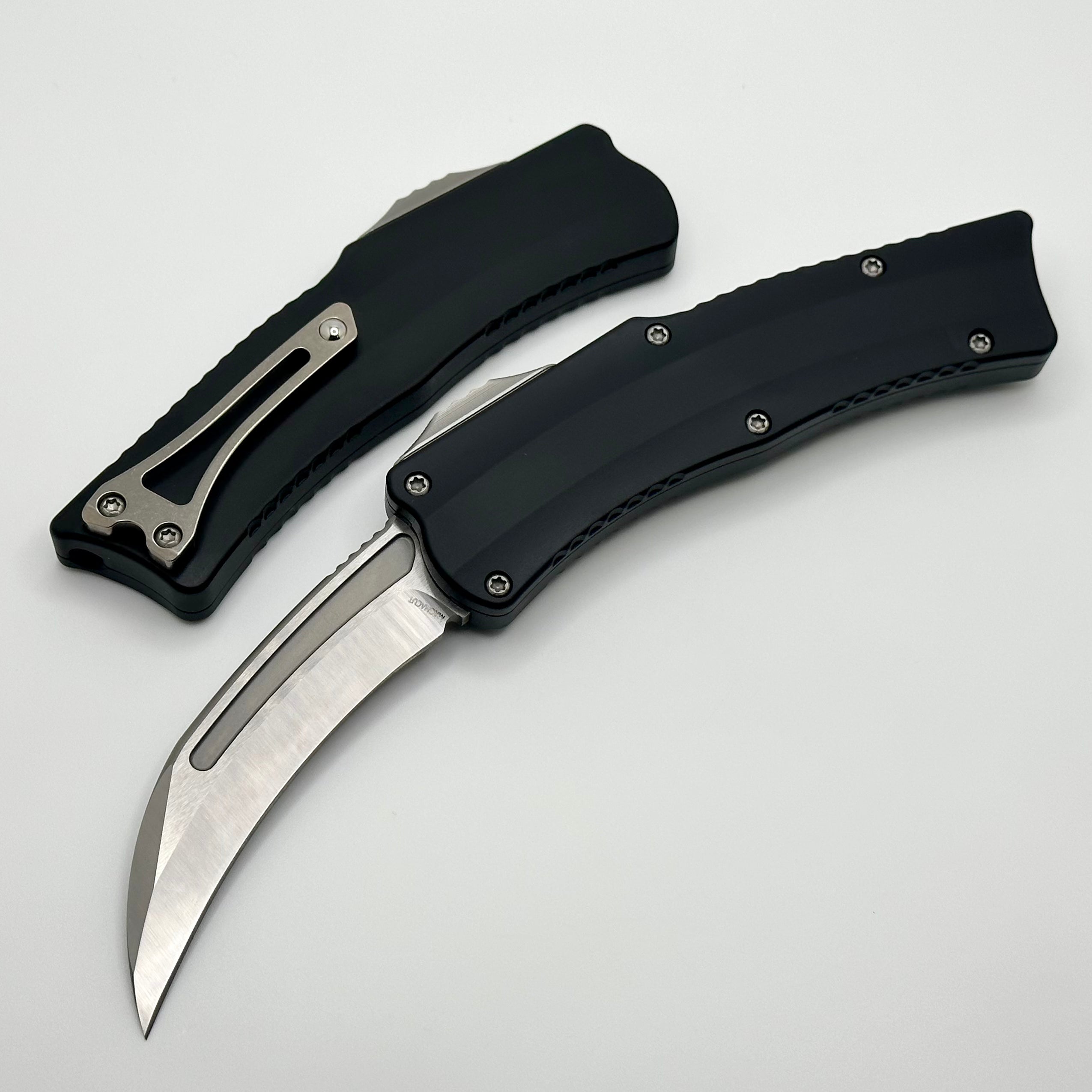 Heretic ROC Premium EDC Knife - Satin MagnaCut Blade & Black Handle