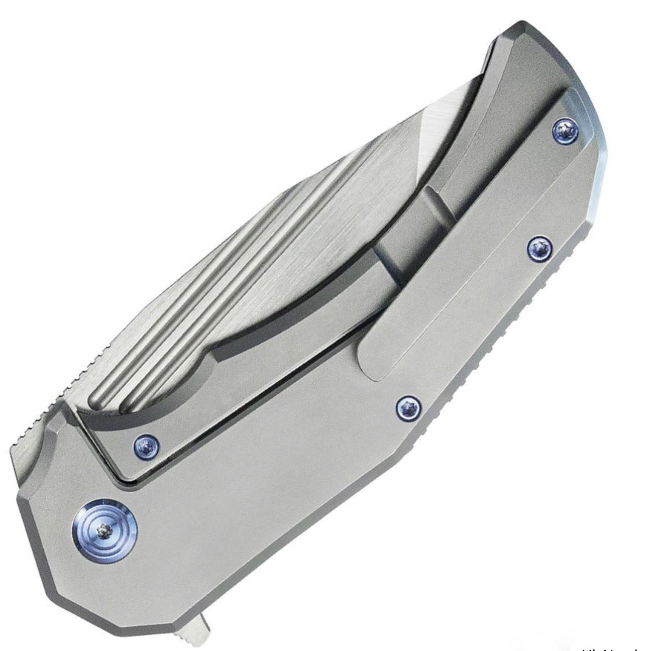 Kubey Bravo One Premium Titanium Folding Knife with M390 Blade