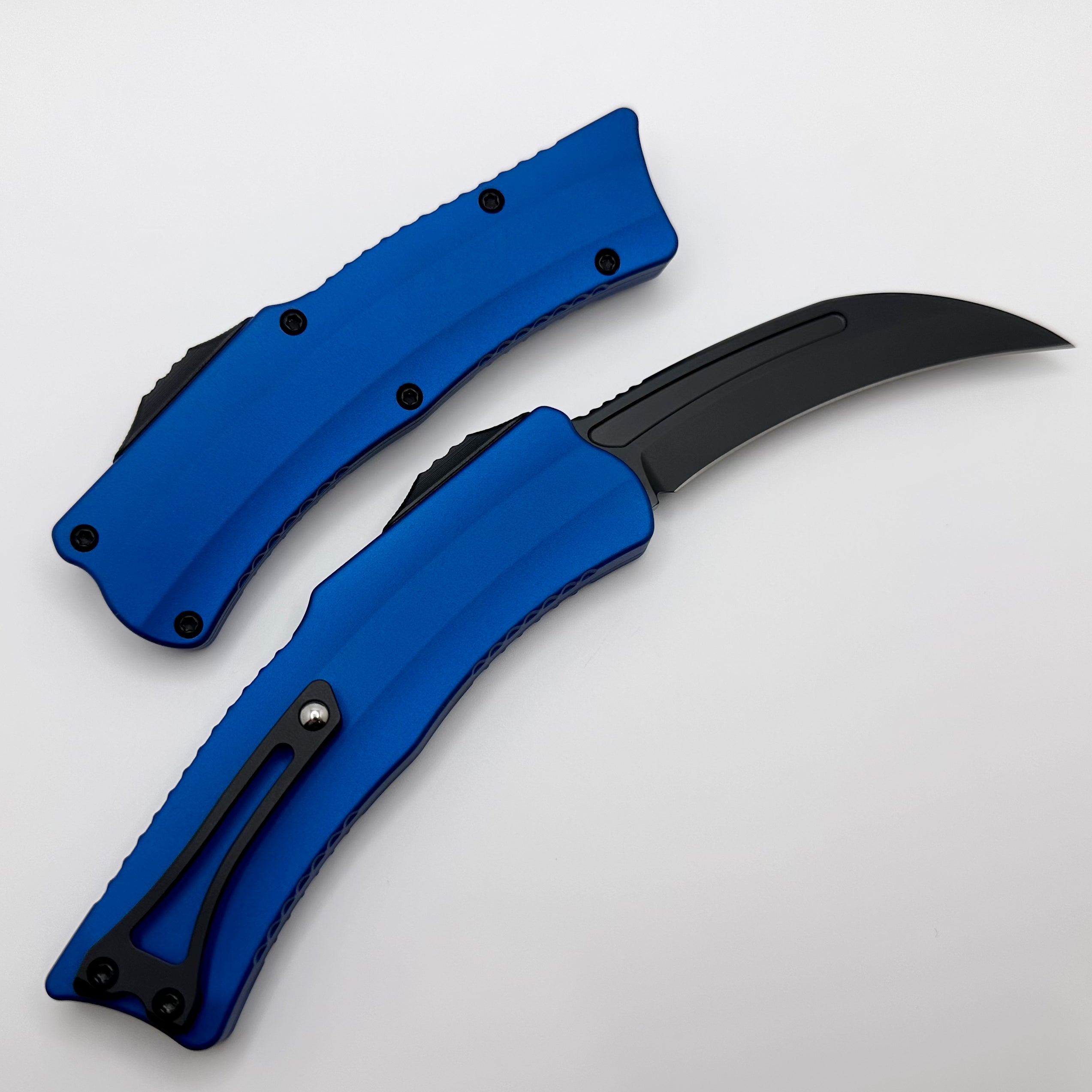 Heretic ROC DLC Premium Tactical Knife with Blue Handle