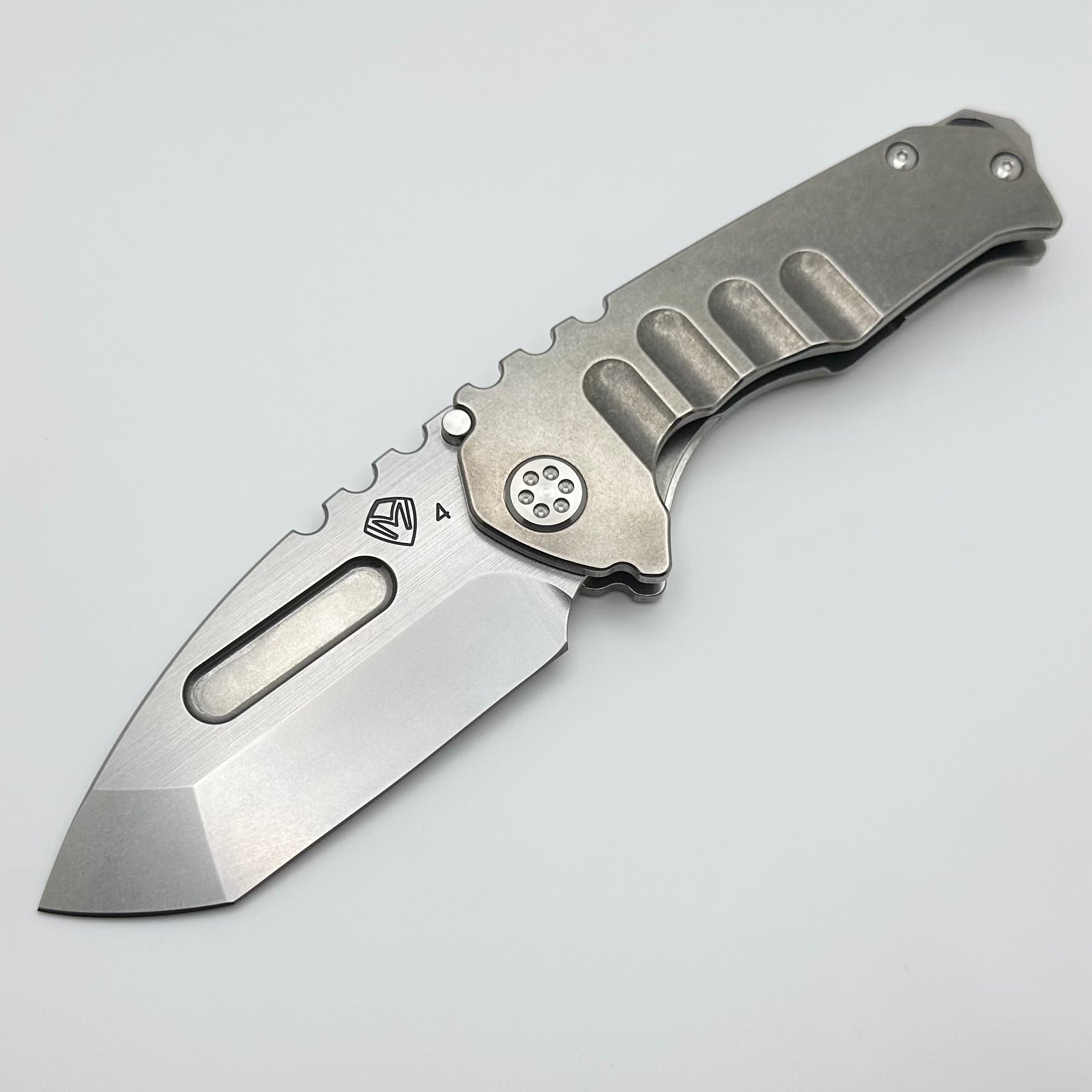 Medford Praetorian Genesis T Tanto Knife - Premium S45VN Blade with Polished Tumbled Handles