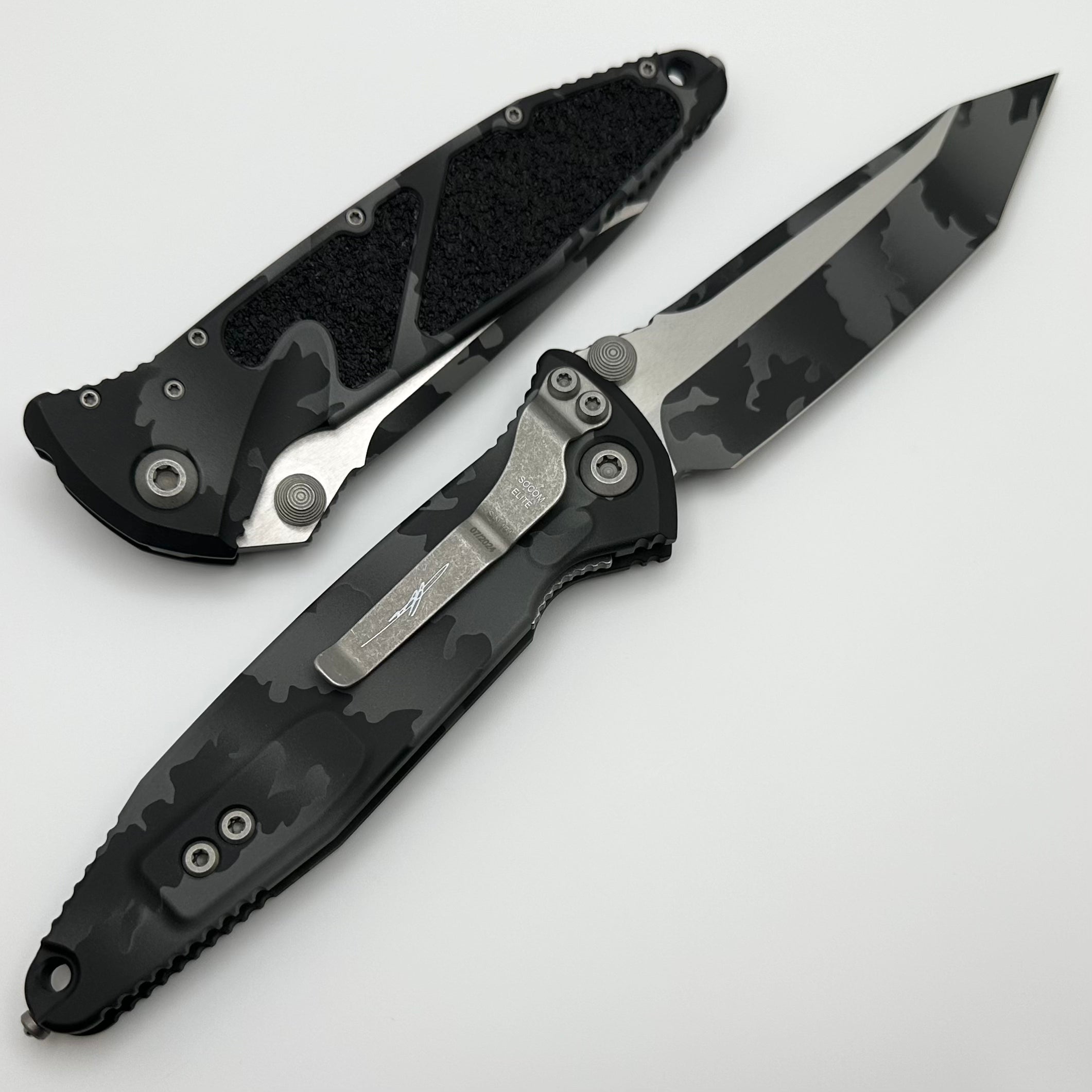 Premium Microtech Socom Elite T/E Manual Tactical Knife - Urban Camo Signature Series (161-1UCS) - Limited Edition