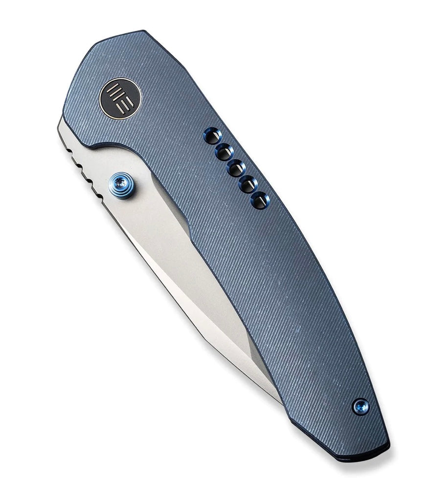 WE Knife Trogon Blue Titanium Folding Knife - Premium CPM-20CV Blade