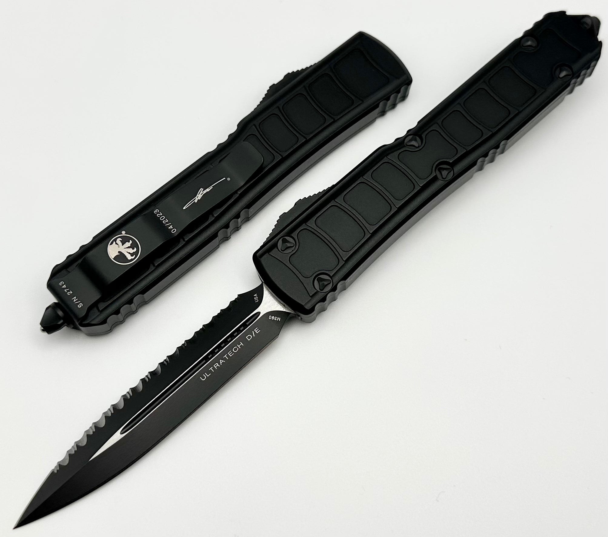 Microtech Ultratech II Tactical OTF Knife - Premium Full Serrated Edge