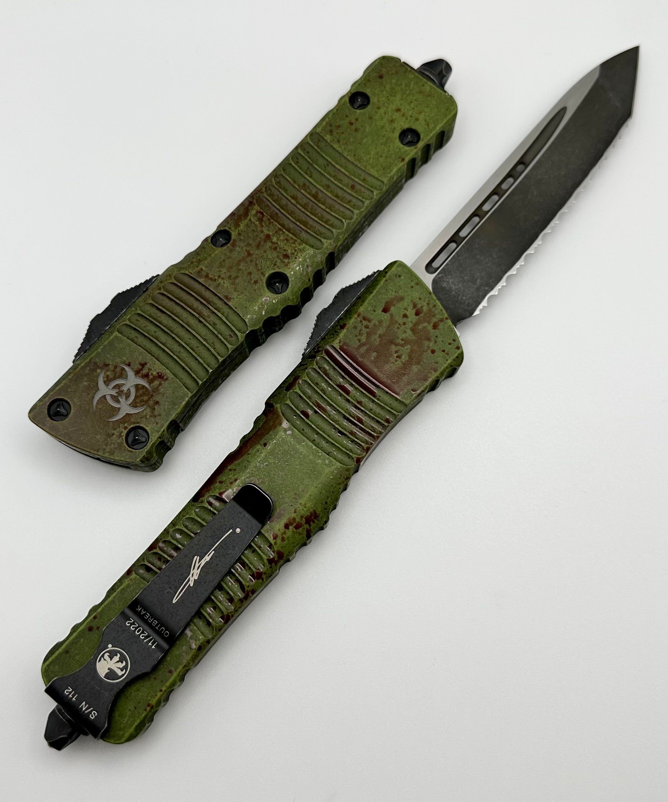 Ultimate Combat Troodon Tanto Edge Serrated Outbreak Knife