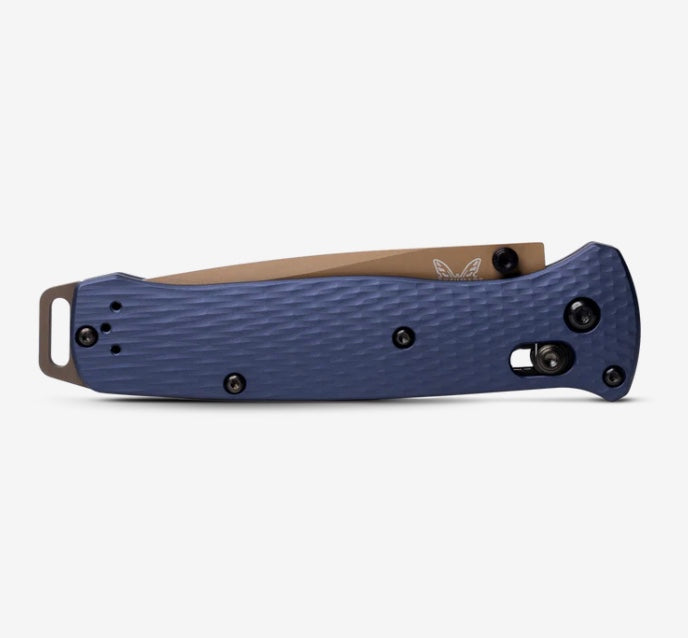 Premium Benchmade Bailout Crater Blue Tactical Knife - M4 Steel & Aluminum Handles