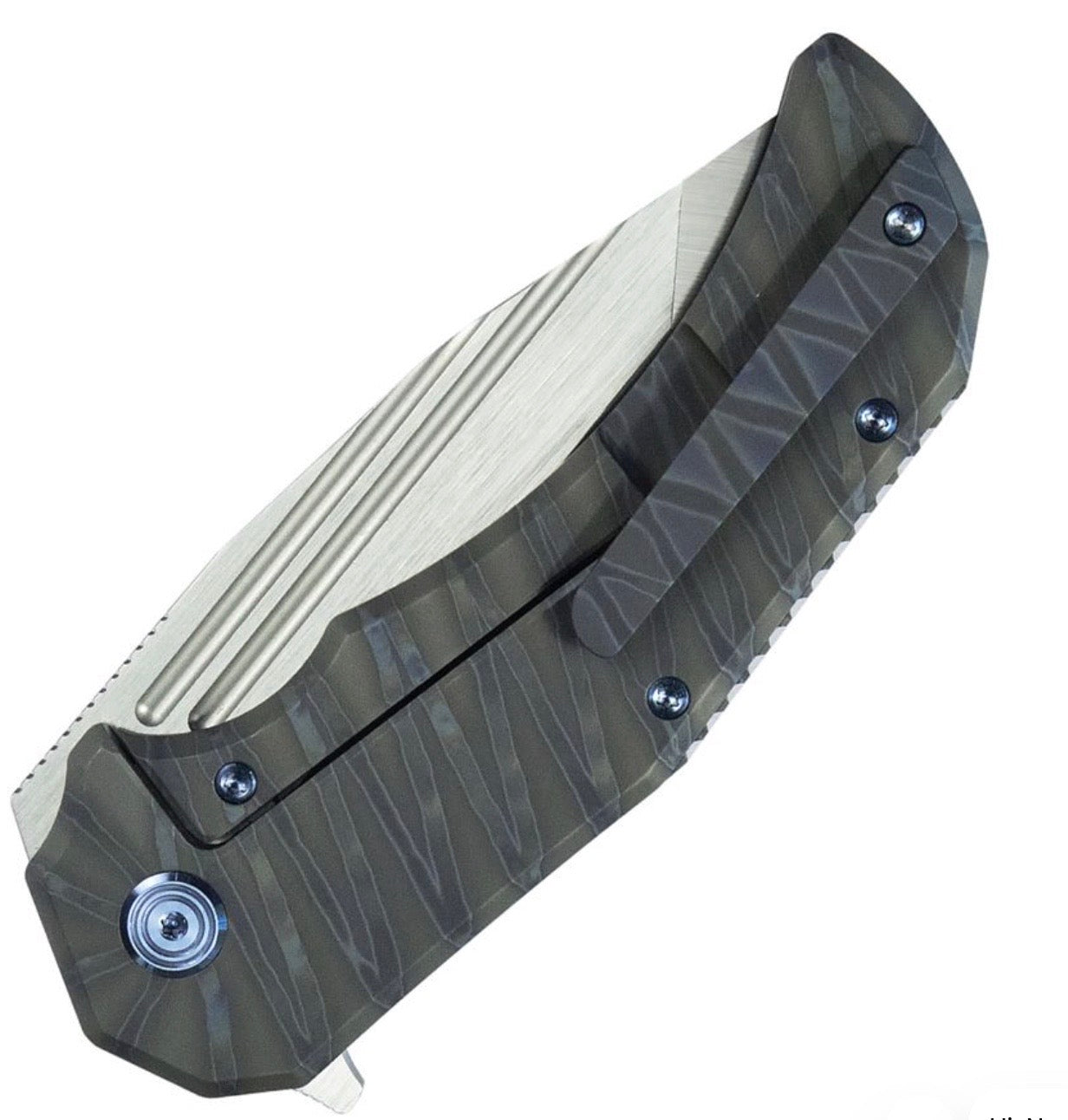 KUBEY Bravo One: Premium Titanium Handle & M390 Blade Folding Knife