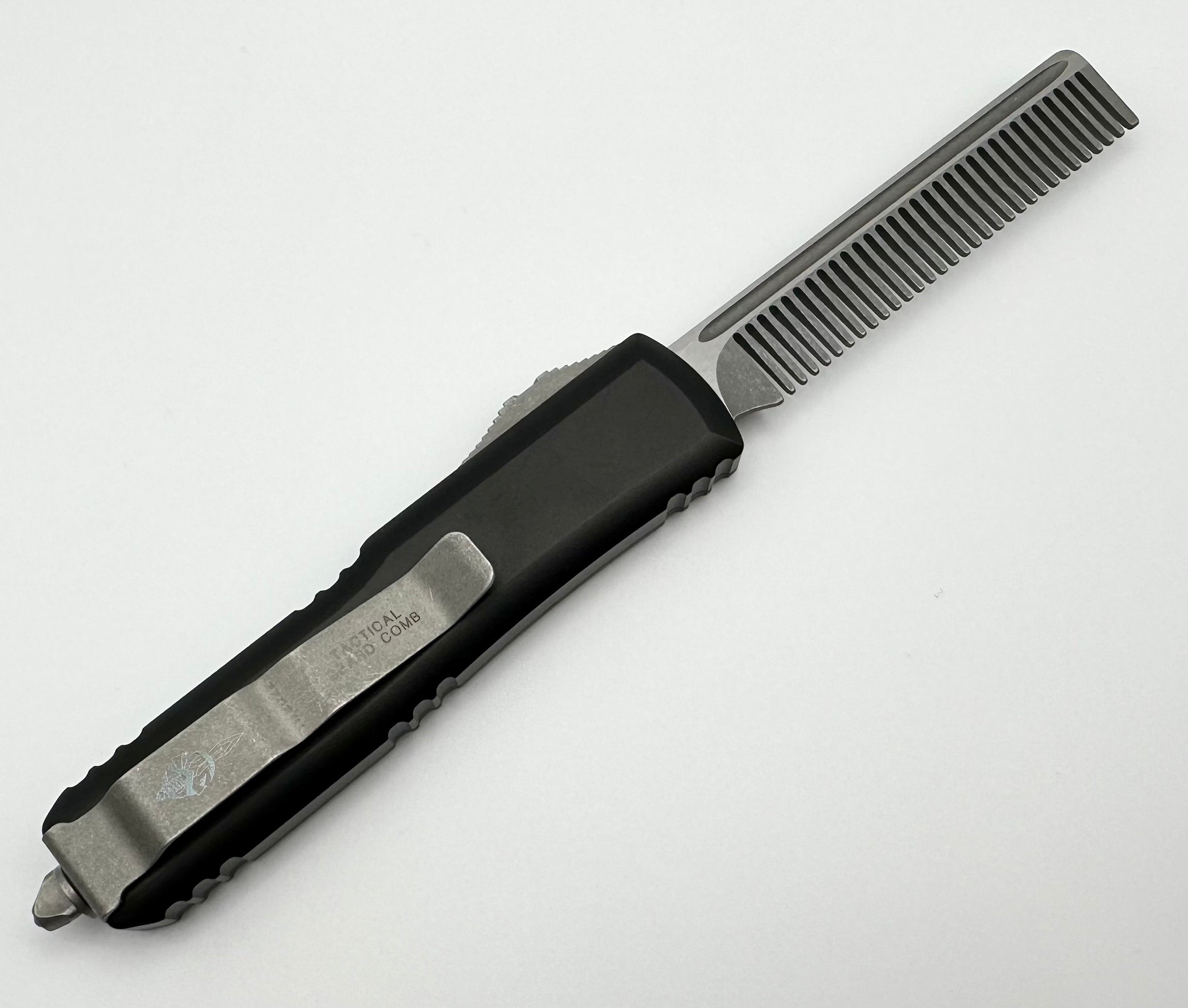 Premium Marfione Custom Microtech Tactical Beard Comb - Apocalyptic Fine Tooth