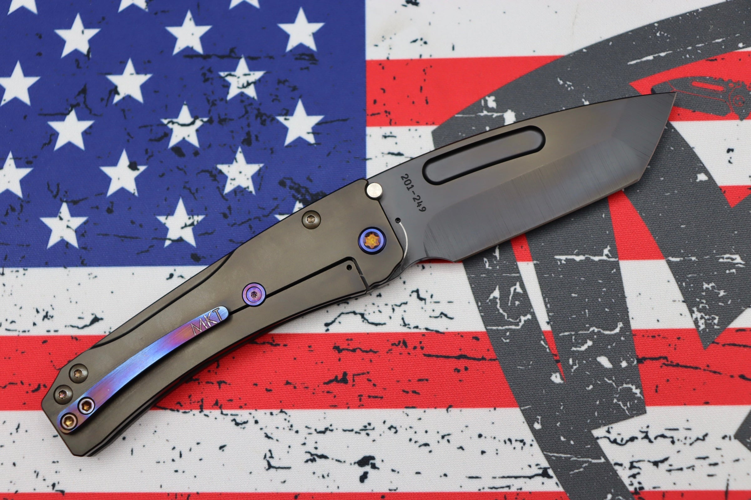 Medford Slim Midi Tanto EDC Knife - Premium PVD Coated S35VN Blade & Flamed Hardware