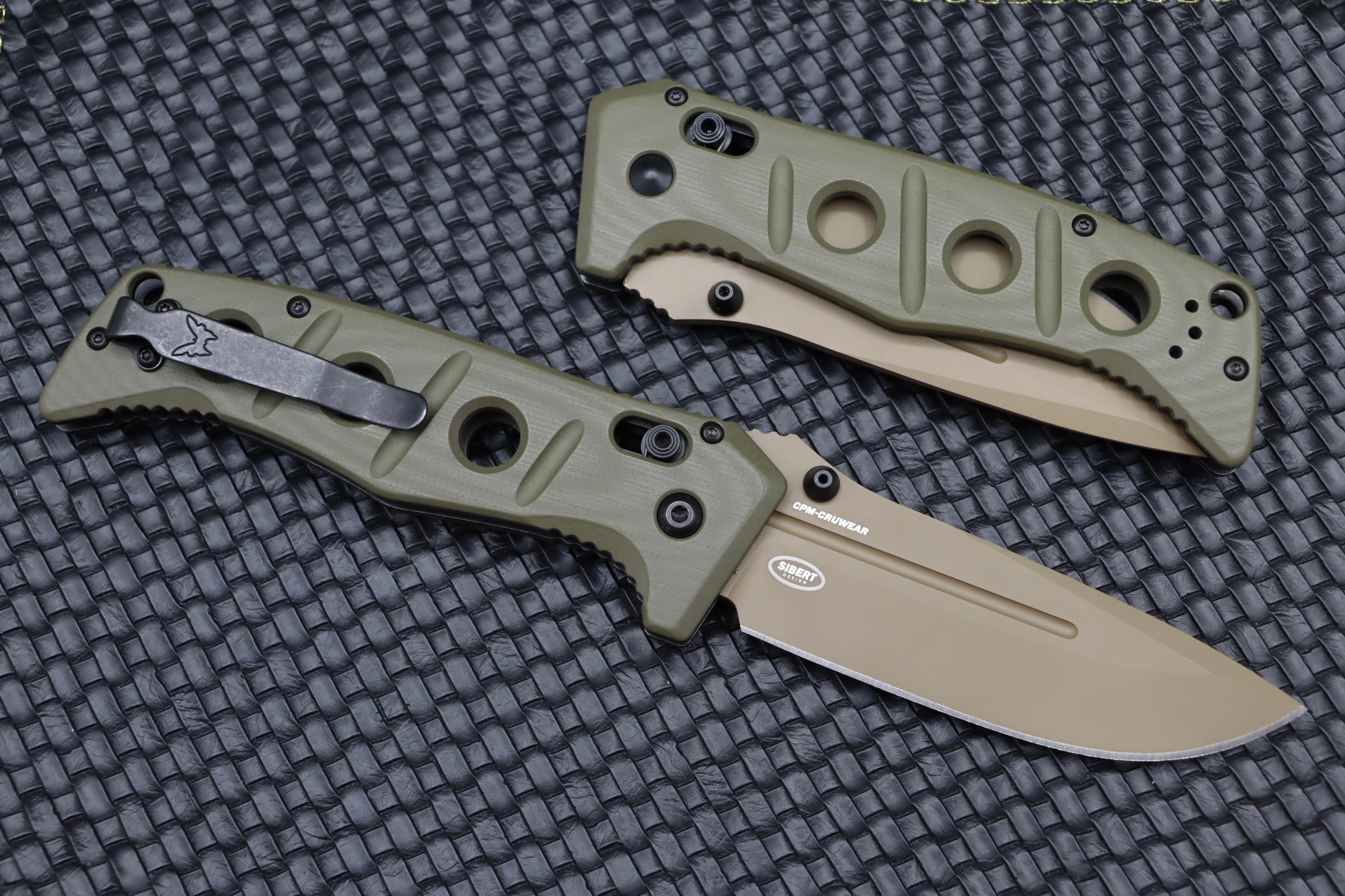 Benchmade Adamas FDE Cruwear & Olive Drab G-10 275FE-2 - Ultimate Tactical Folding Knife