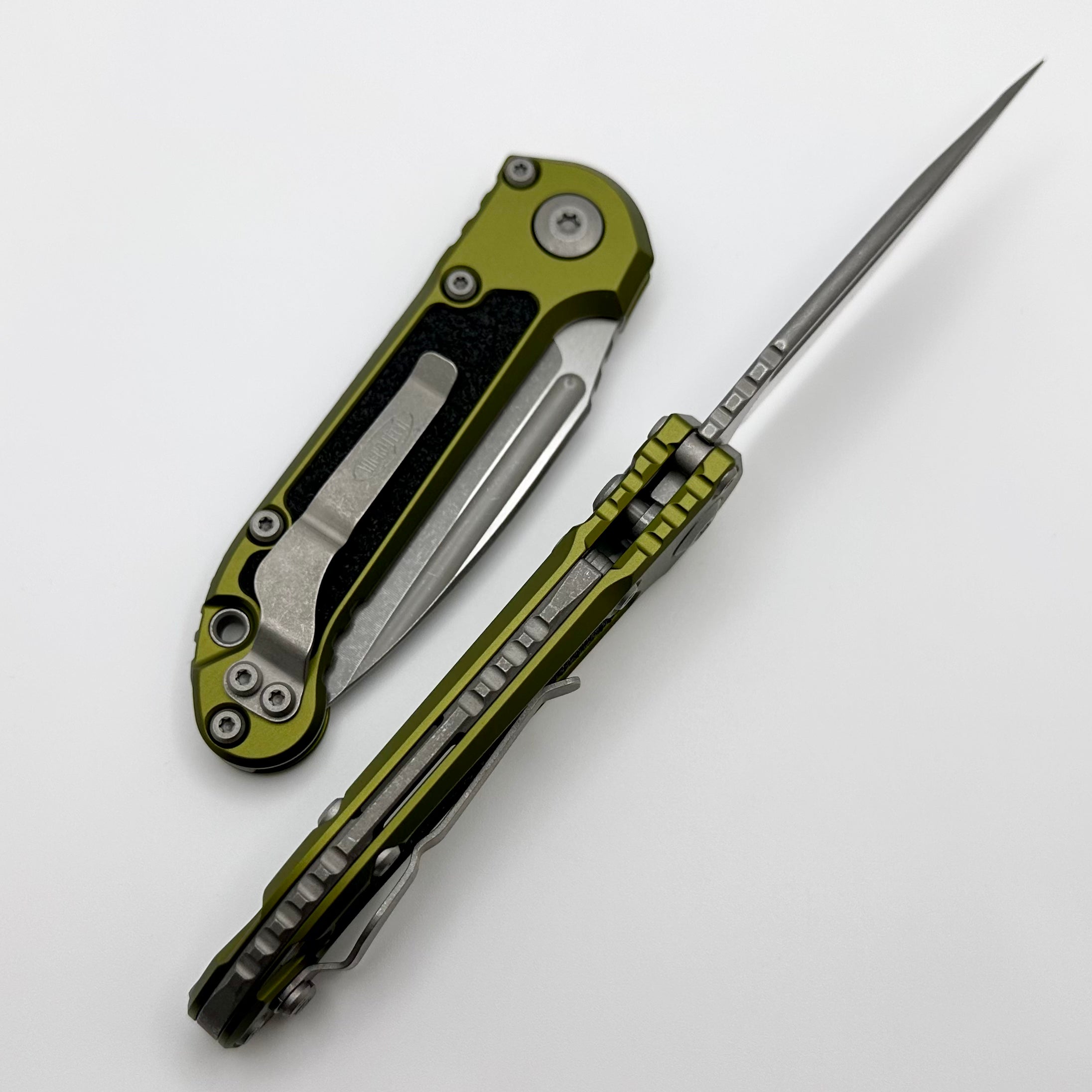 Microtech LUDT Gen III Apocalyptic Drop Point Knife - OD Green Handle | Premium EDC Tool