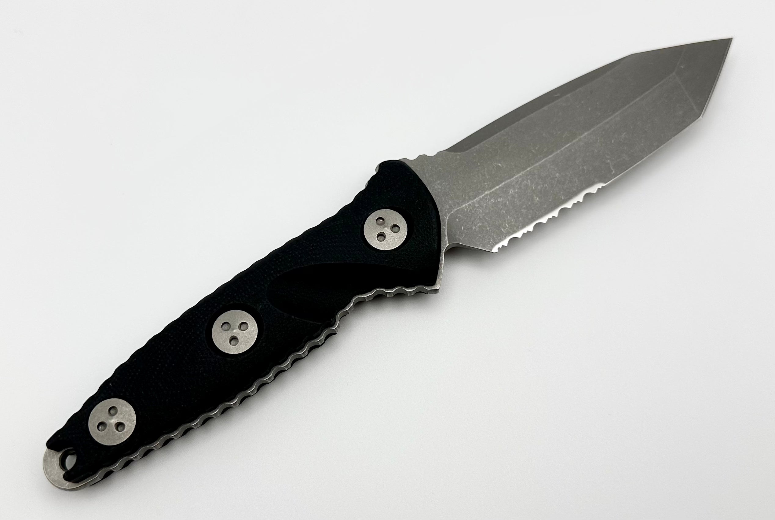 Microtech Socom Alpha Mini T/E Tanto Apocalyptic Fixed Blade - Premium Tactical Knife