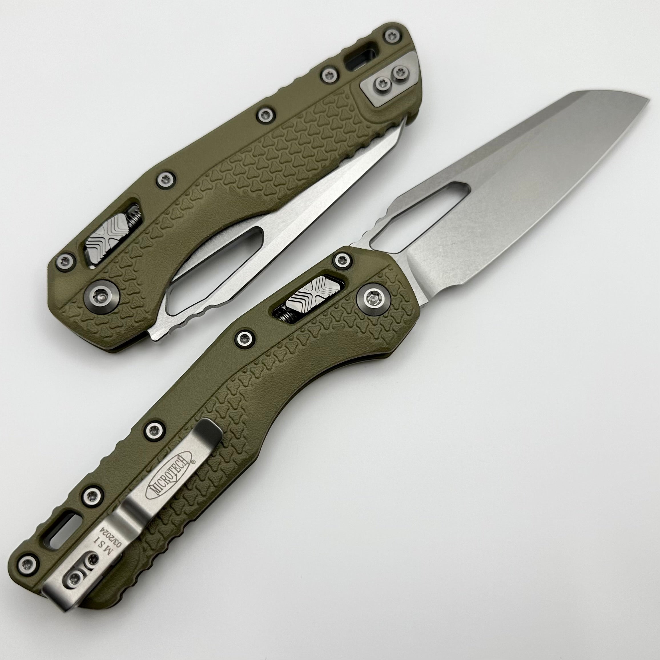 Premium Microtech MSI RAM LOK Folding Knife - OD Green Polymer & M390MK Steel