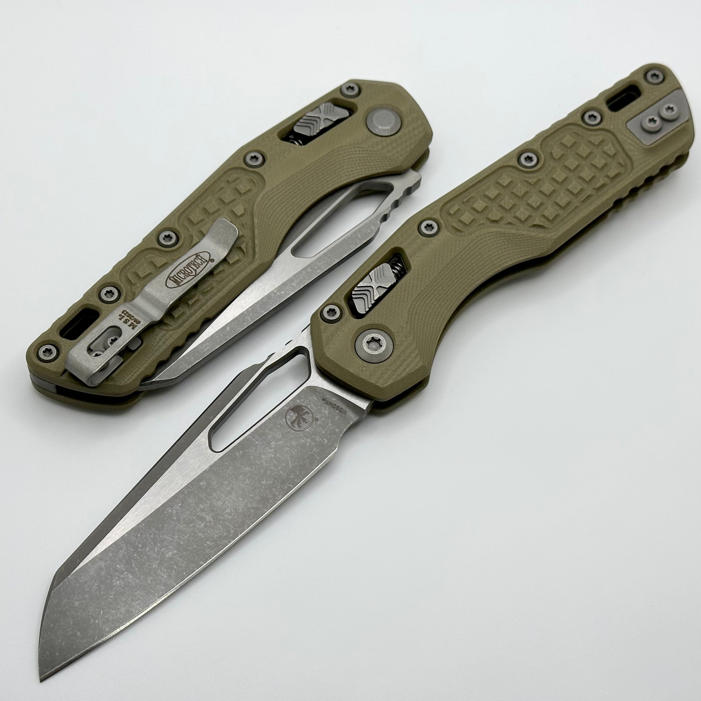 Microtech MSI RAM LOK Ultimate Folding Knife - OD Green G-10 & M390MK Steel