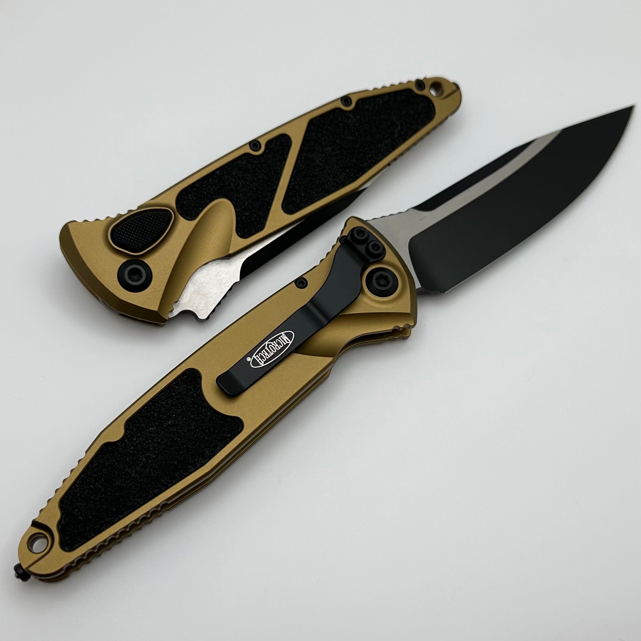 Microtech Socom Elite Auto Tactical Knife - Premium Black & Tan Edition