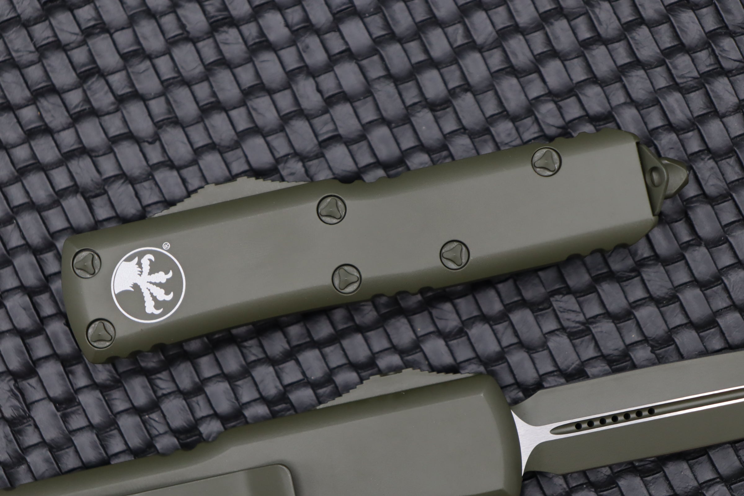 Microtech UTX-85 Double Edge Cerakote OD Green Premium EDC Knife