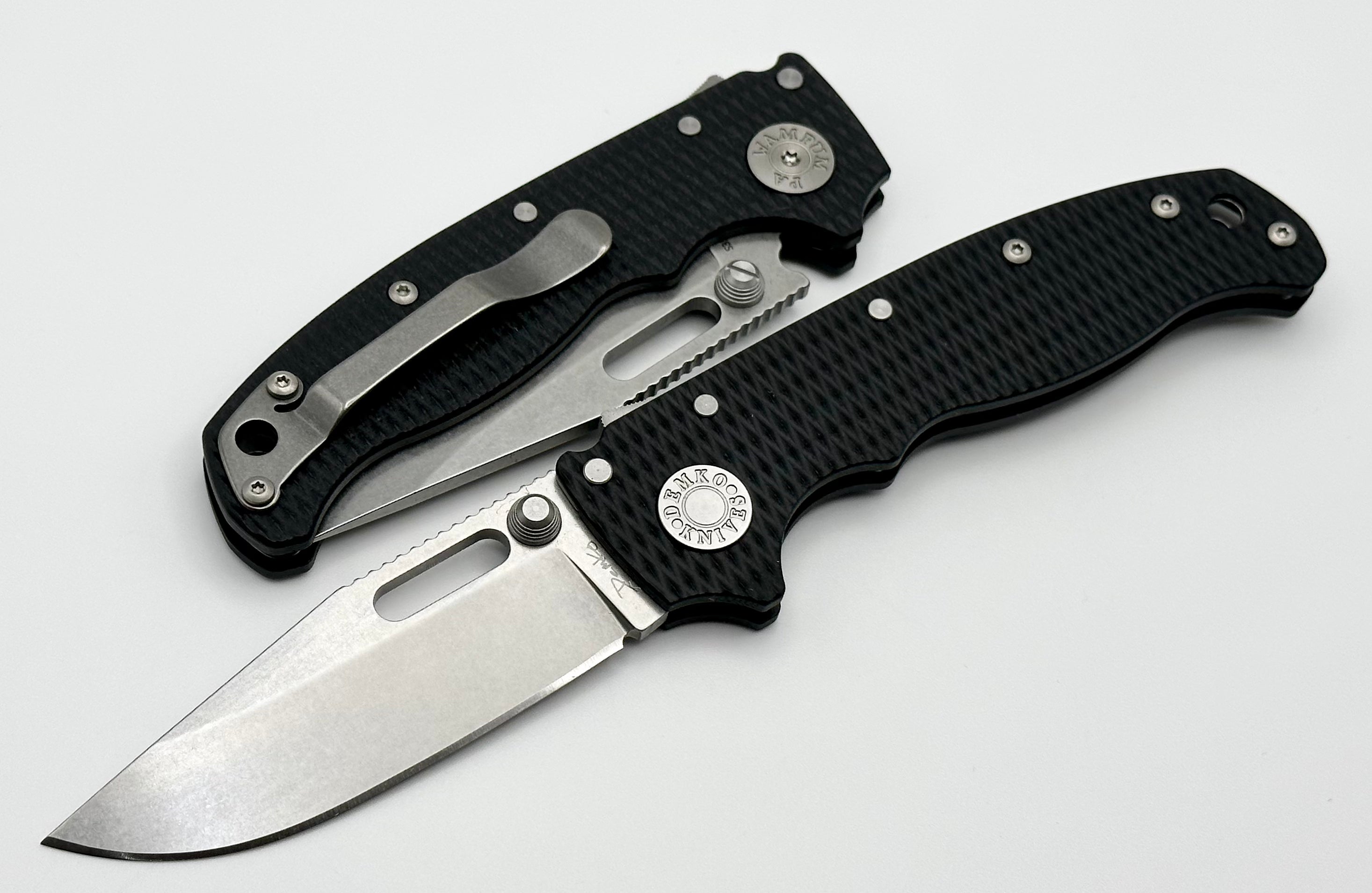 Demko AD20.5 Premium EDC Knife - S35VN Clip Point & Black G-10 Handle