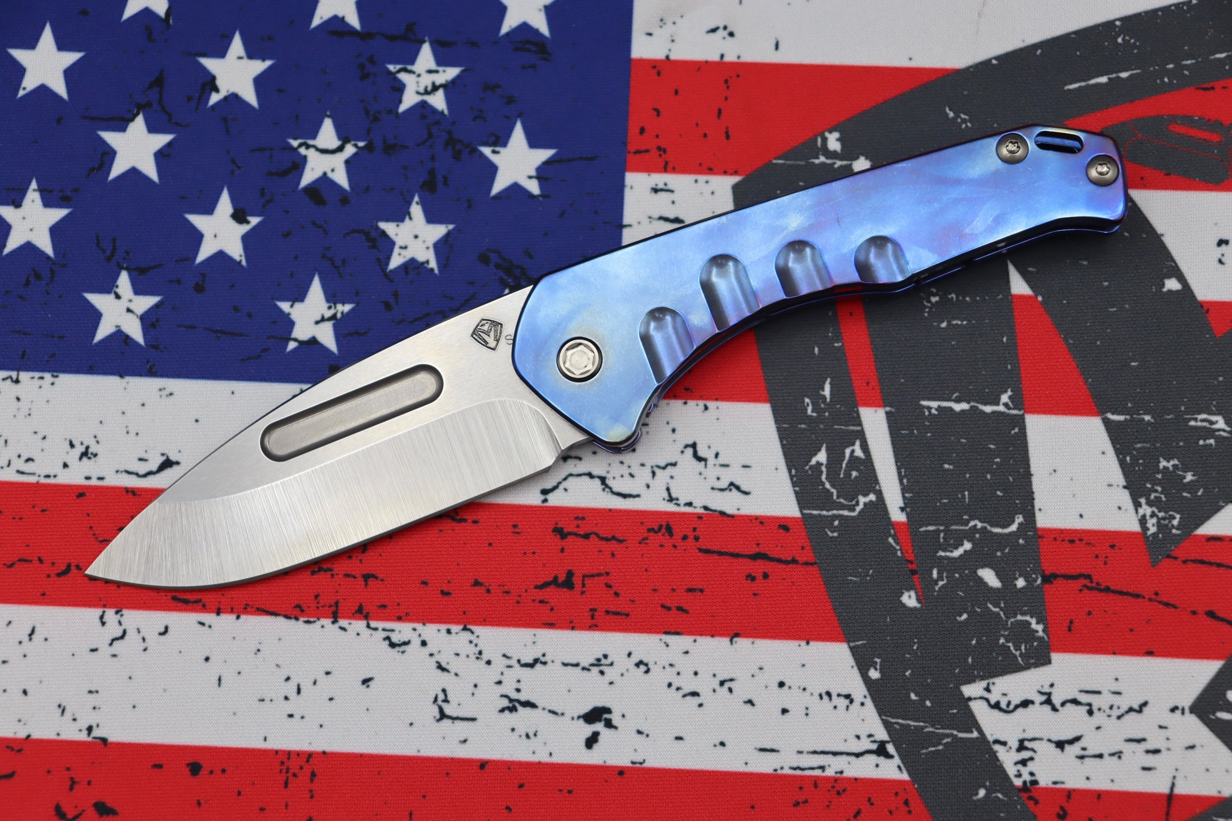 Premium Medford Praetorian Slim Tanto Knife - S35VN Blade & Flamed Titanium Handle