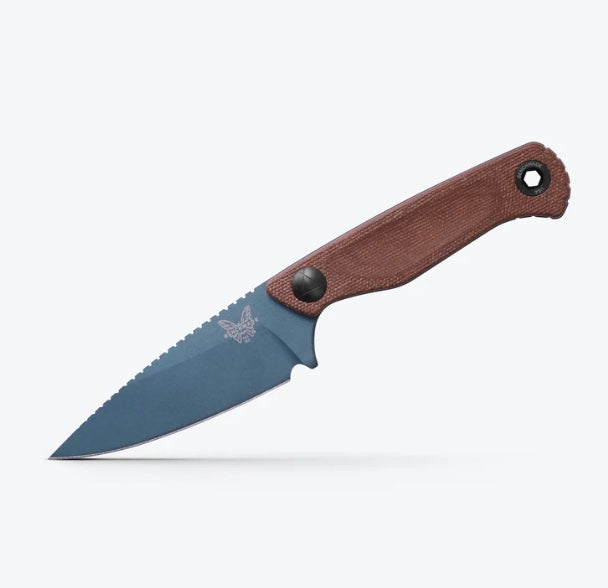 Benchmade Dacian Ultimate EDC Fixed-Blade Knife - MagnaCut Steel & Brown Canvas Micarta