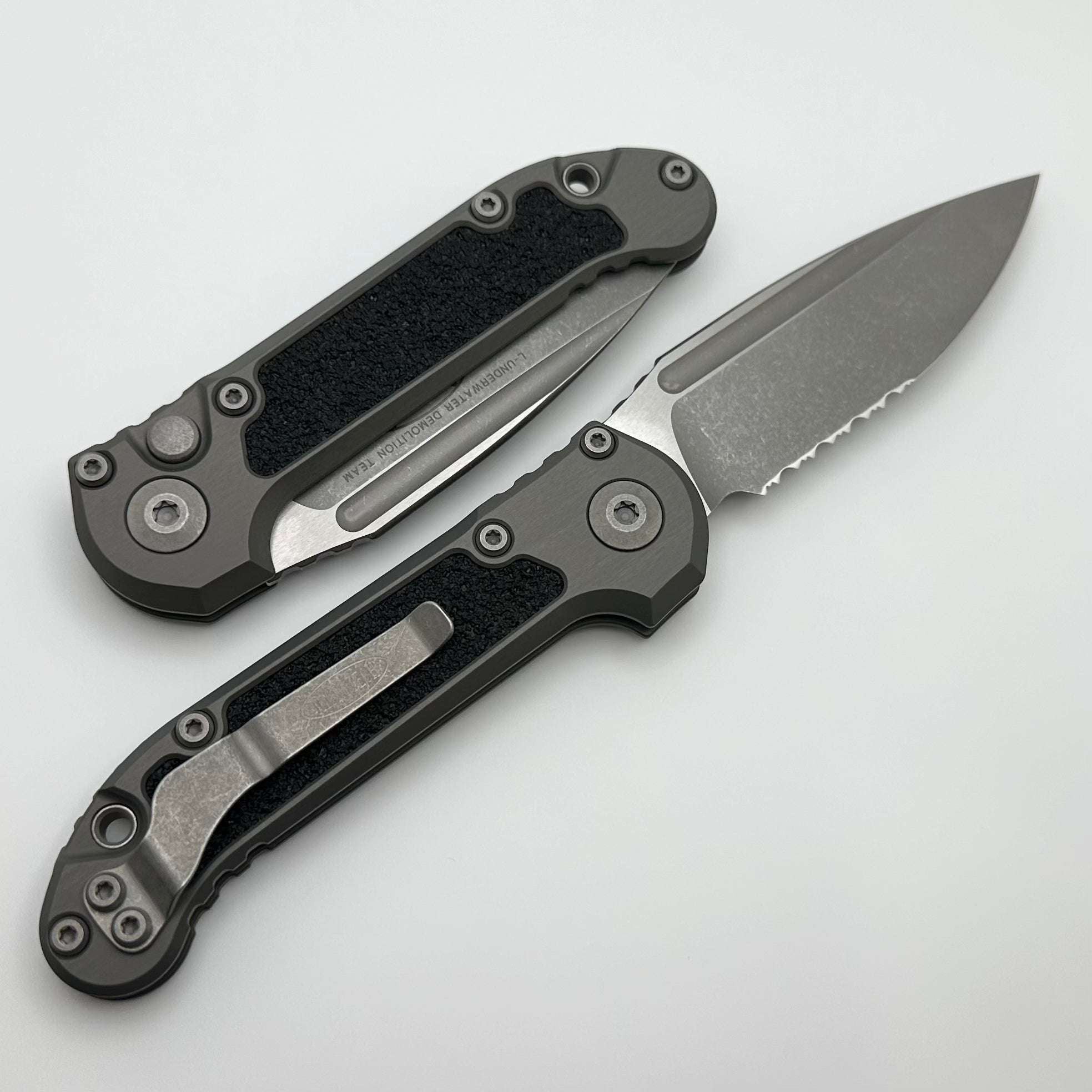 Microtech LUDT Gen III Apocalyptic Premium EDC Knife - Partial Serrated Drop Point