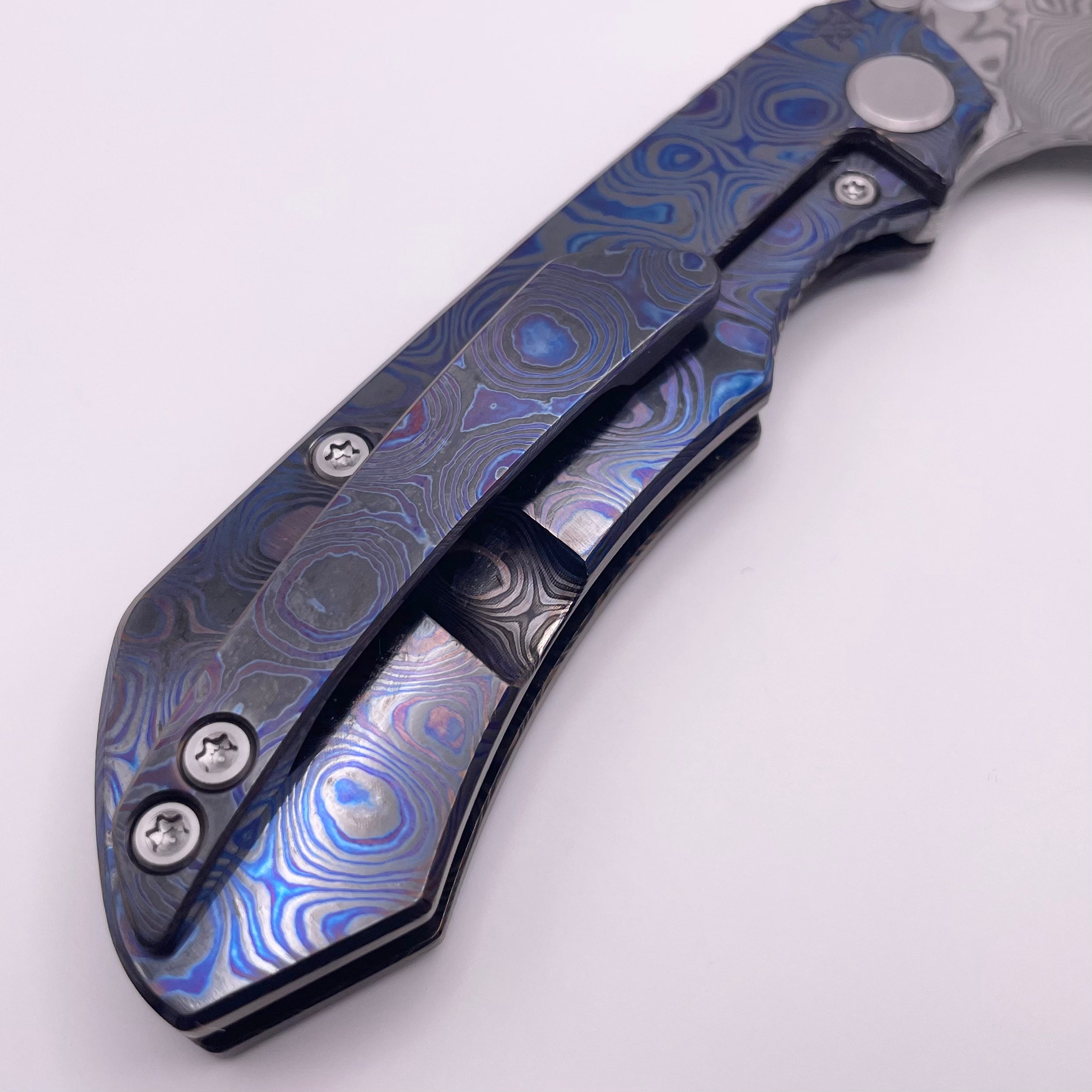 Premium BLEMISH Custom Knife Factory Rotten Design Evo 4.0 - Ultimate Zircuti & Damasteel Edition