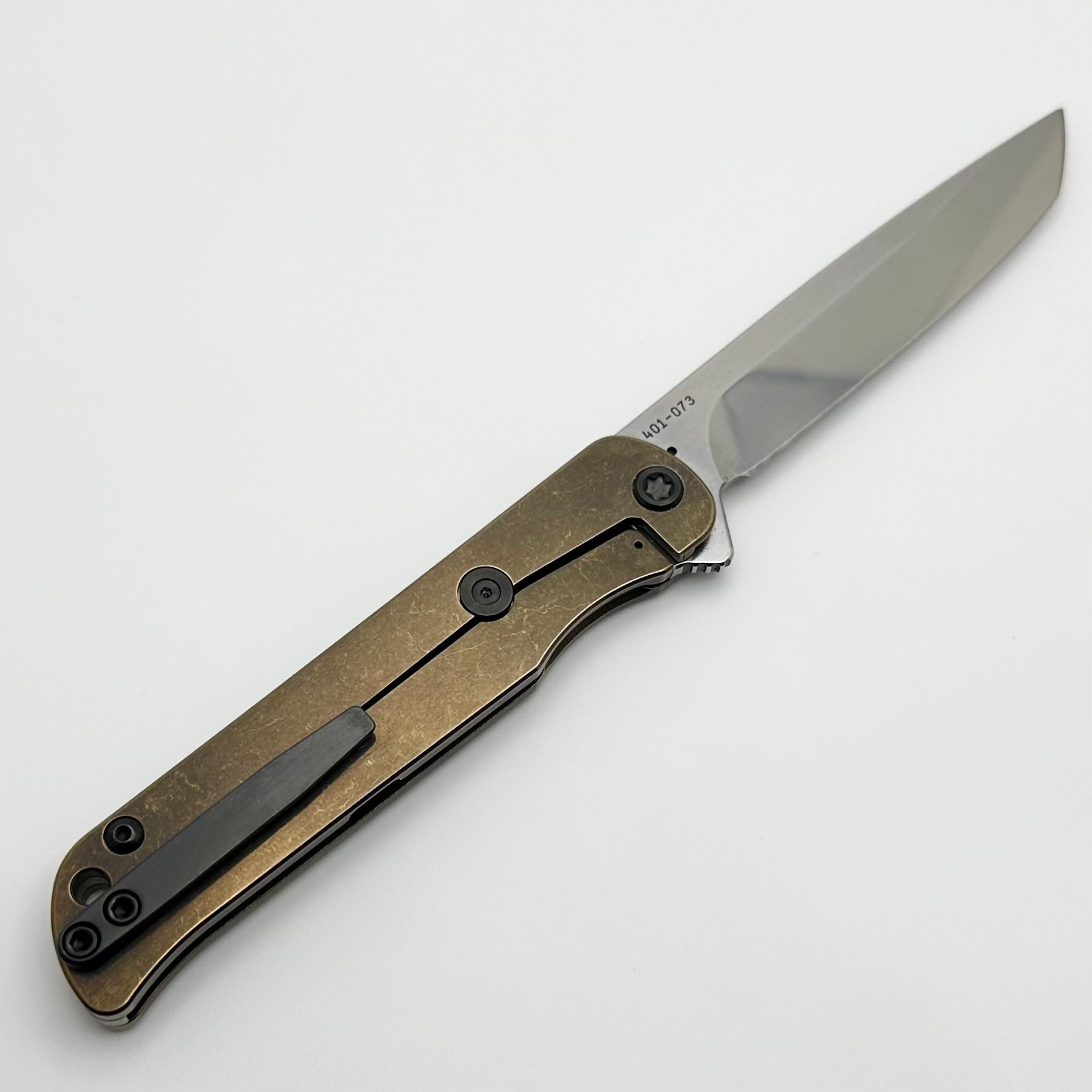 Premium Medford T-Bone Flipper Knife: Bronze Titanium & S45VN Tanto Blade