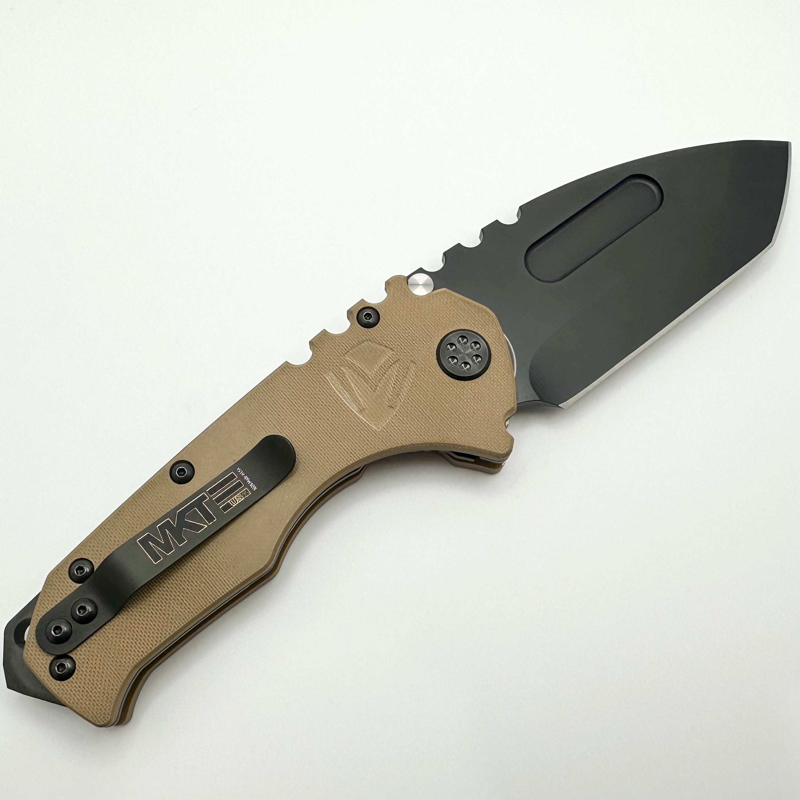 Medford Scout M/P Praetorian Coyote G10 & PVD D2 Tanto Blade - Premium Tactical Knife