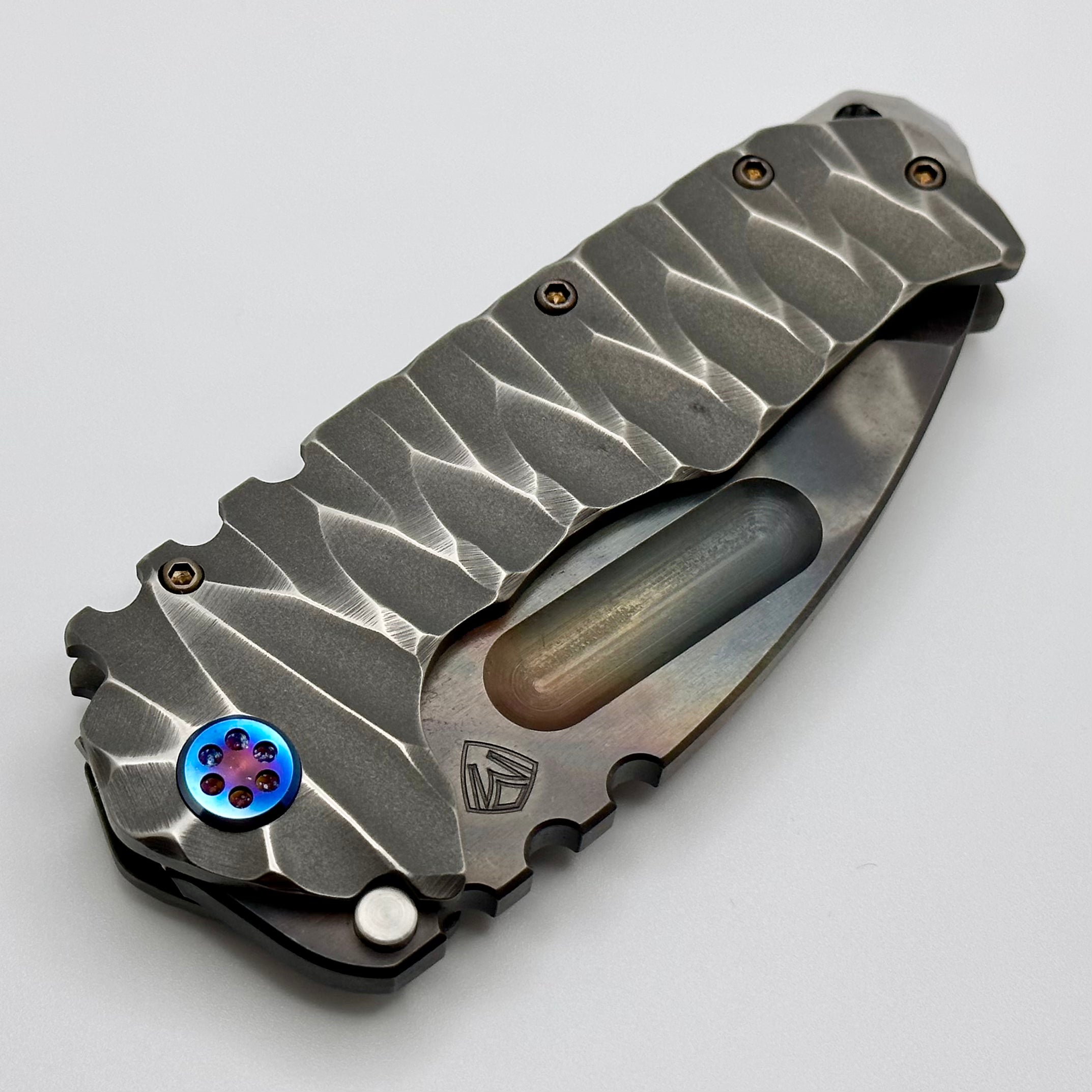 Medford Knife Praetorian TI S45VN - Ultimate Tactical Tanto Blade with Flamed Hardware & Twisted Predator Design