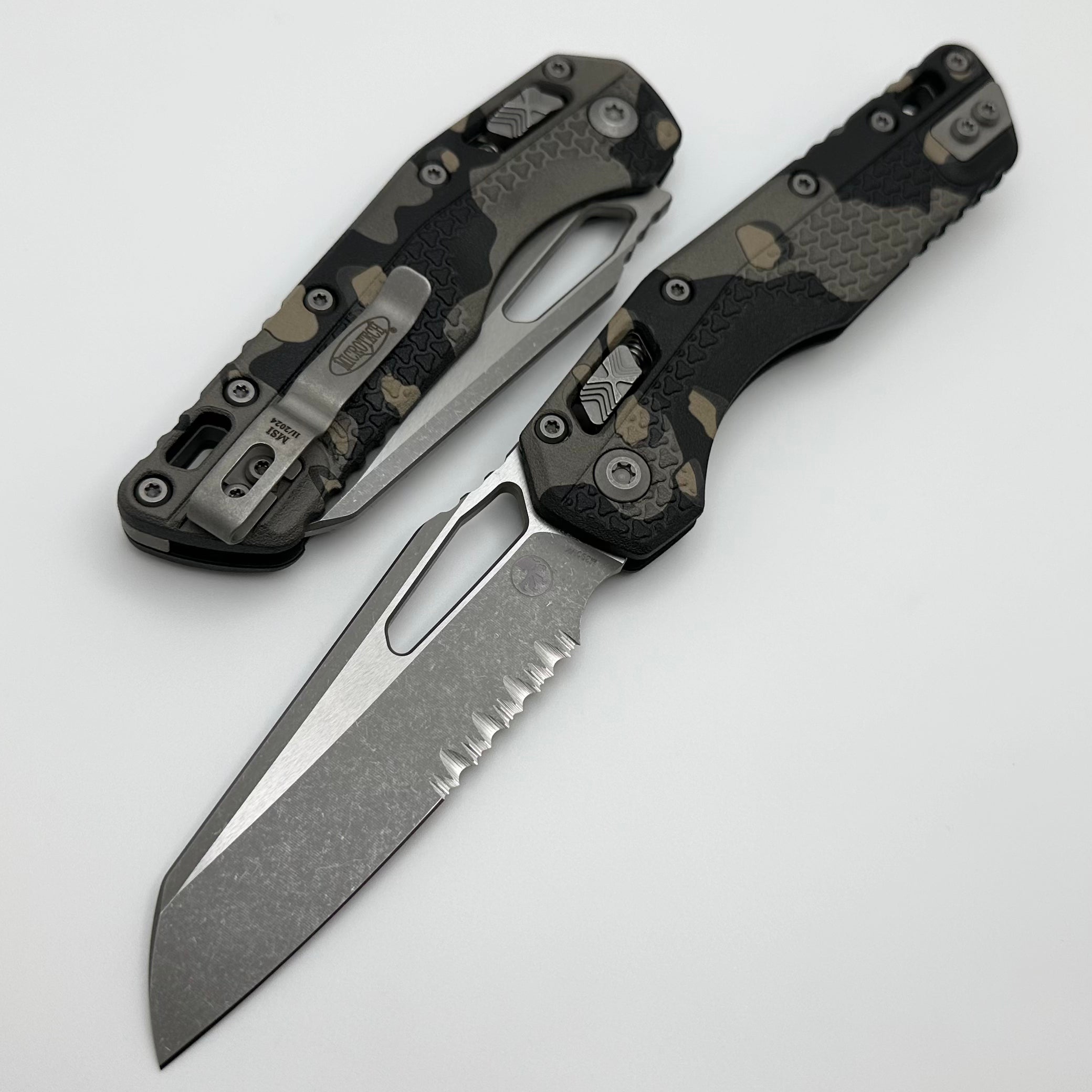 Microtech MSI RAM LOK Tactical Folding Knife - Premium Camo Polymer & M390MK Blade