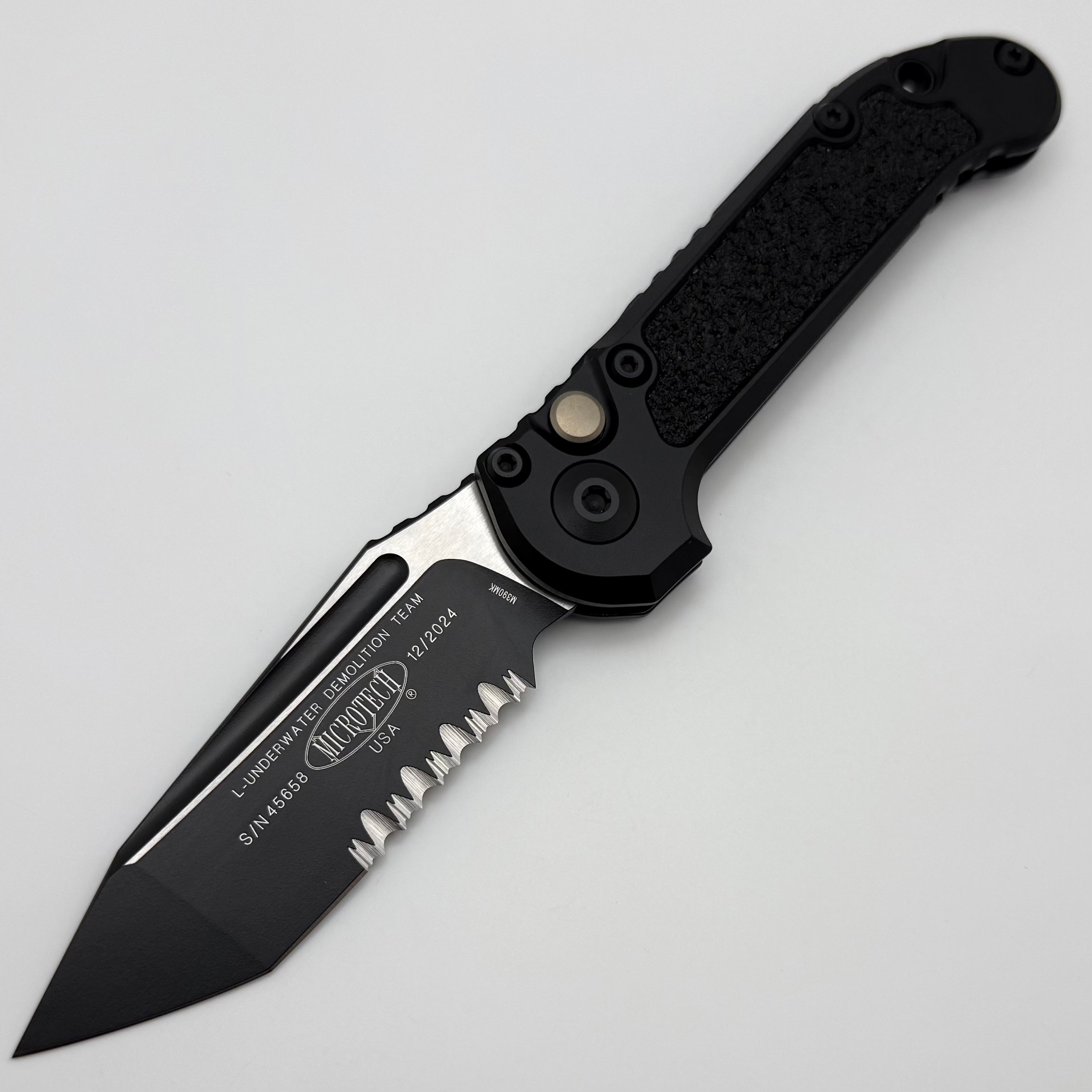 Premium Microtech LUDT Gen III Tactical Knife - Black Tanto Blade & Handle