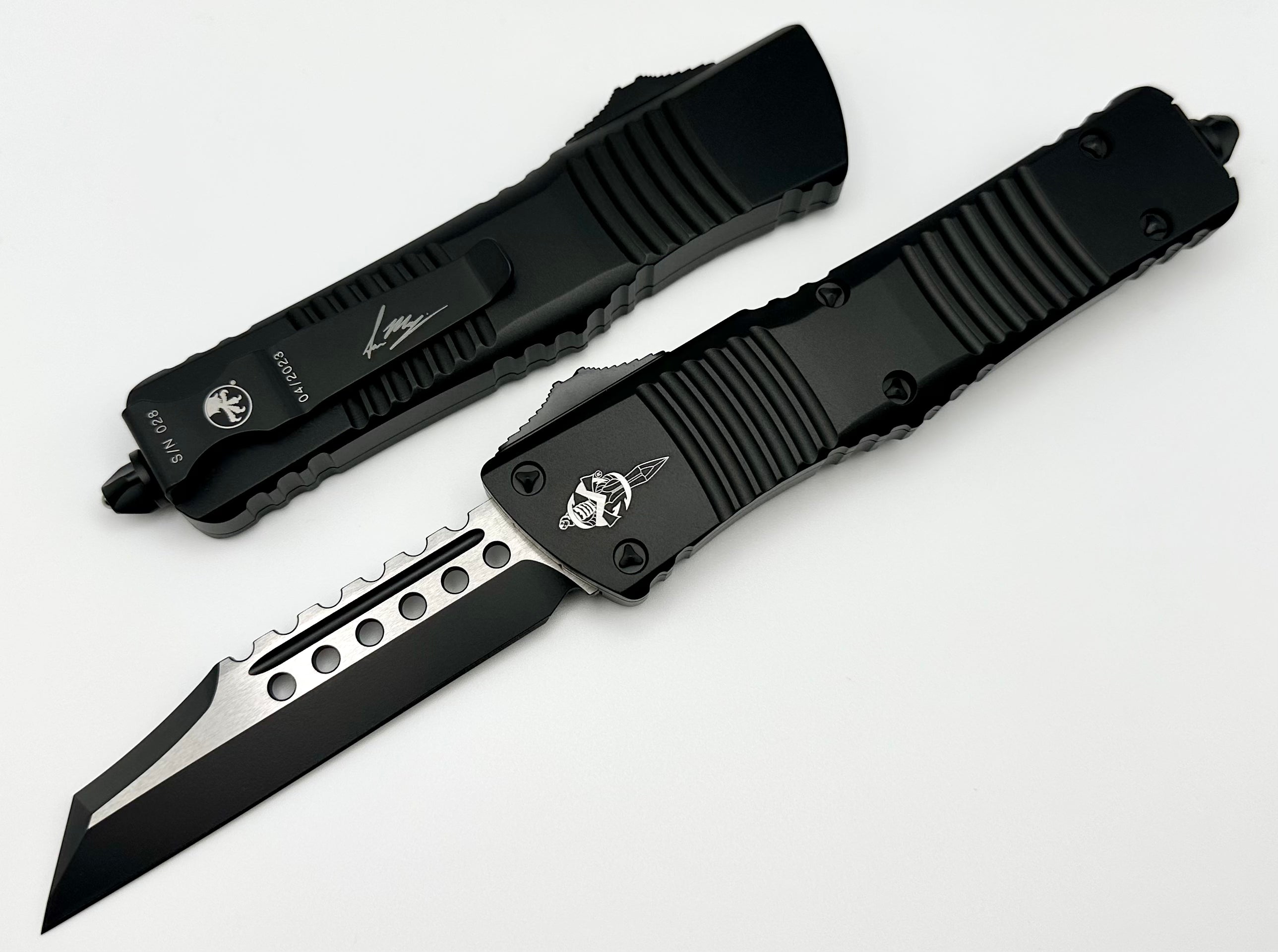 Microtech Combat Troodon Tactical Warhound Signature Series - Ultimate Tactical OTF Knife