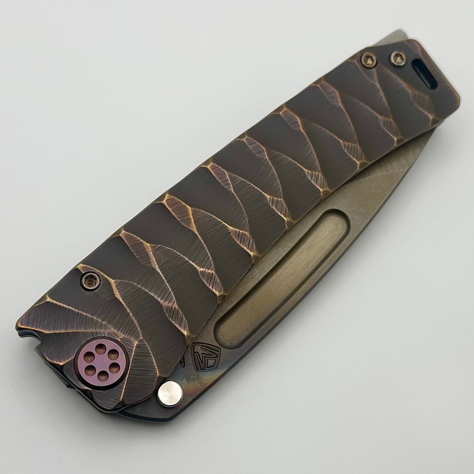 Medford Marauder H Copper Rose Predator Knife - Premium S45VN Blade & Copper Rose Hardware