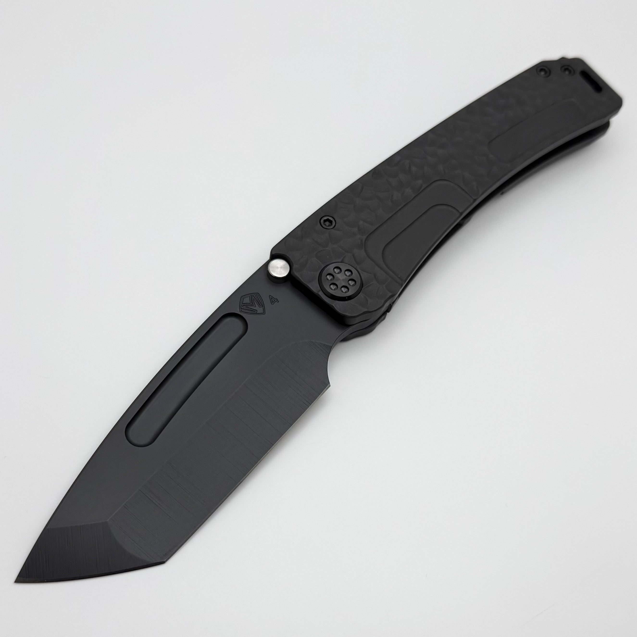 Medford Marauder H DLC Tanto Knife - Premium Black Titanium Handles & S45VN Blade