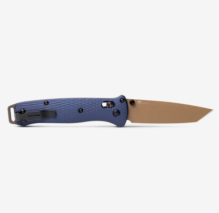 Premium Benchmade Bailout Crater Blue Tactical Knife - M4 Steel & Aluminum Handles