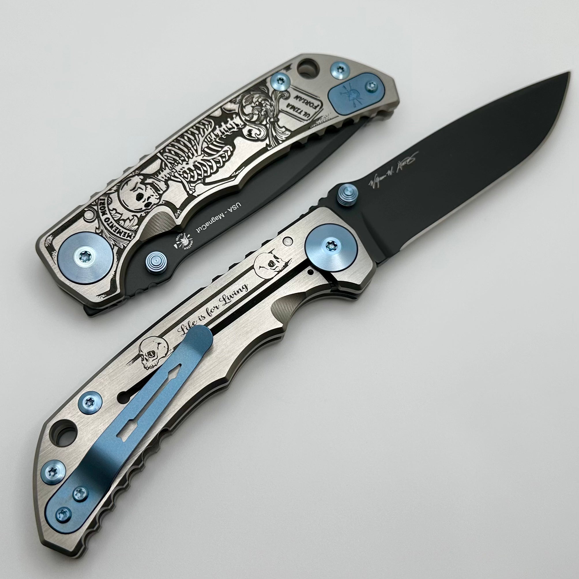 Premium Spartan-Harsey Folder 2023 Memento Mori Edition - Ultimate Tactical Knife