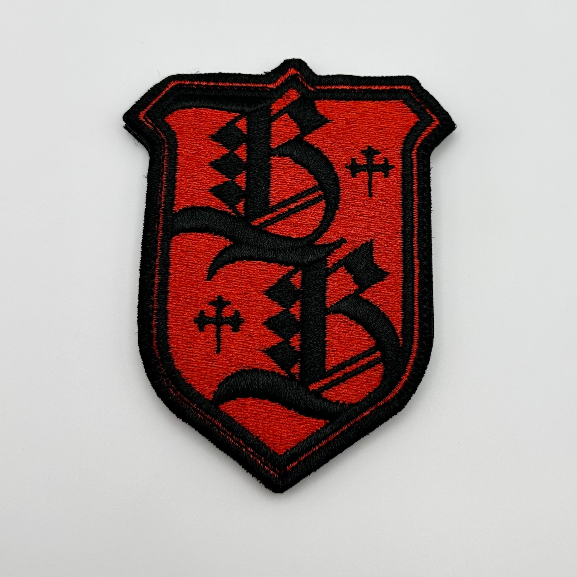 Premium Borka Blades Red/Black Crest Velcro Patch - Ultimate Collection