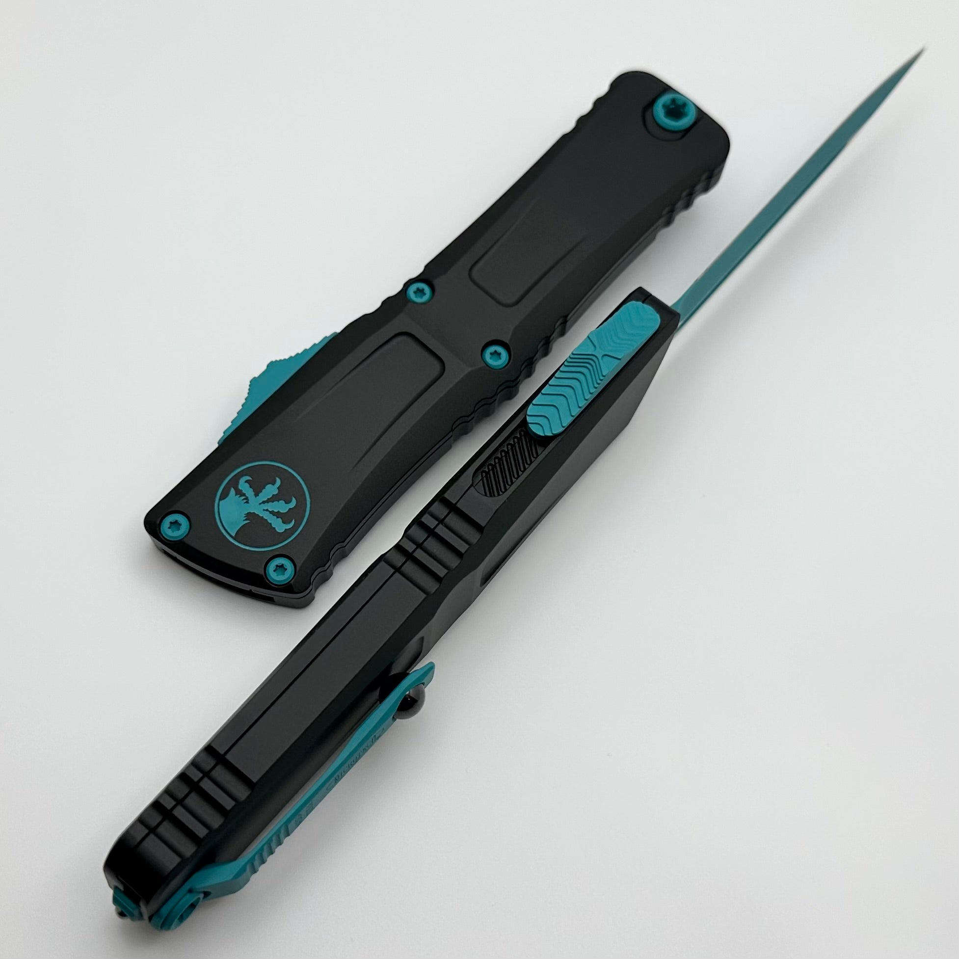 Microtech Ultimate Combat Troodon Gen III - Premium Tactical Knife with Turquoise Accents