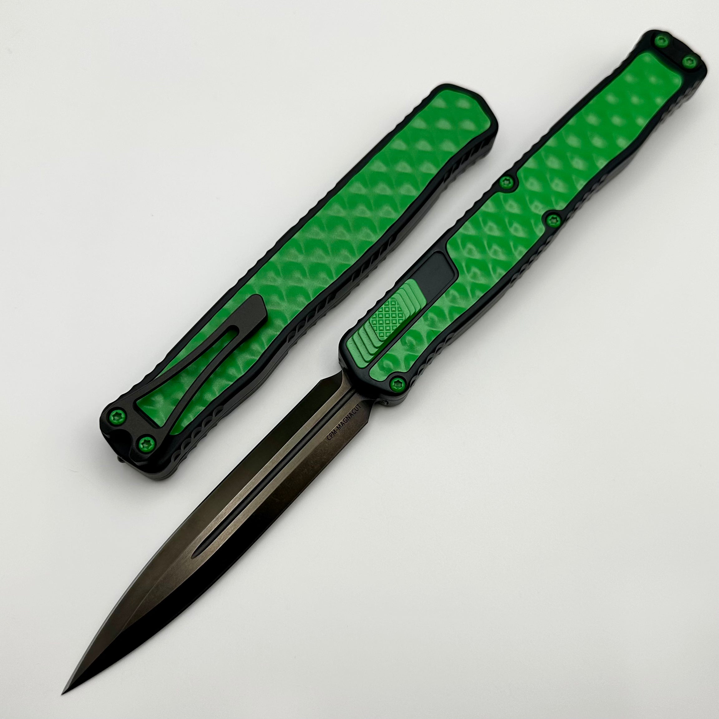 Ultimate Heretic Knives Cleric II 2 - Toxic Green Bubble Inlaid DLC Magnacut Blade