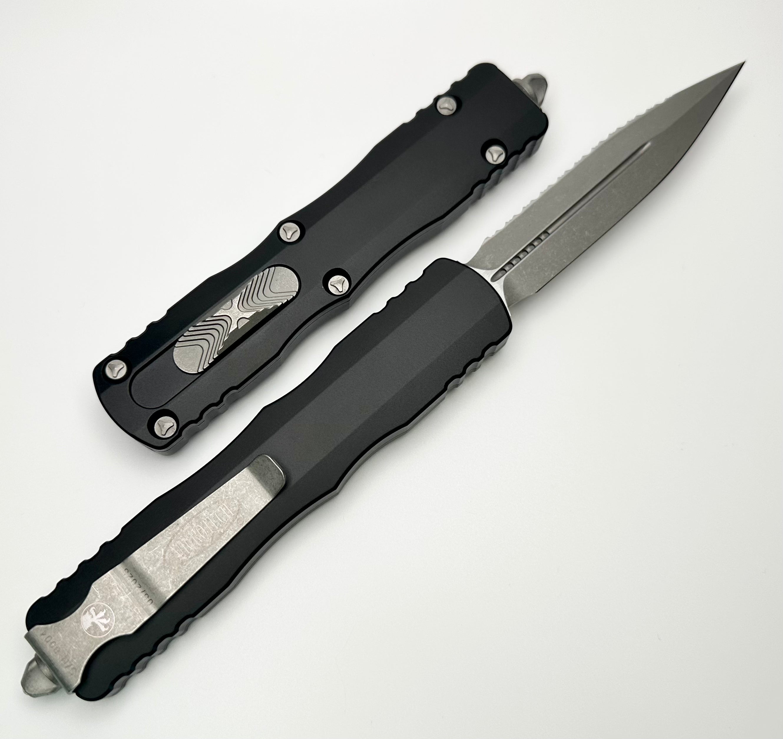 Ultimate Microtech Dirac Delta D/E Full Serrated Apocalyptic Knife - Premium OTF Design