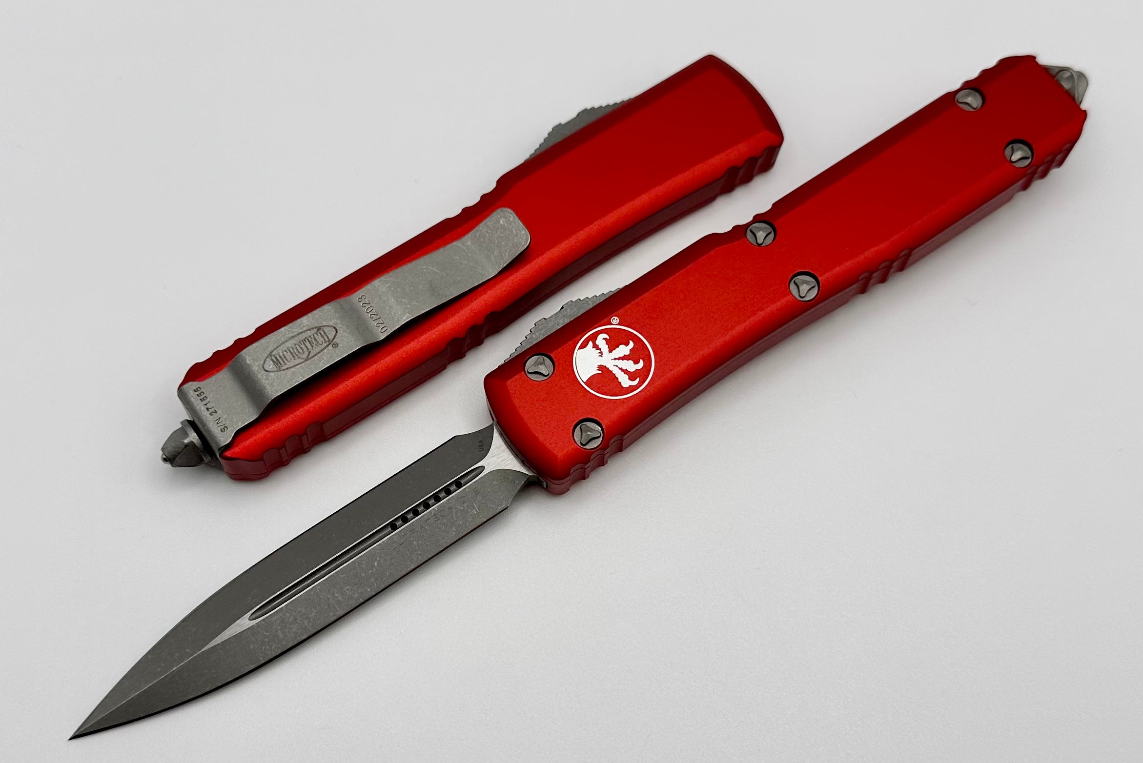 Microtech Ultratech Double Edge Apocalyptic Standard & Red - Ultimate Tactical Knife