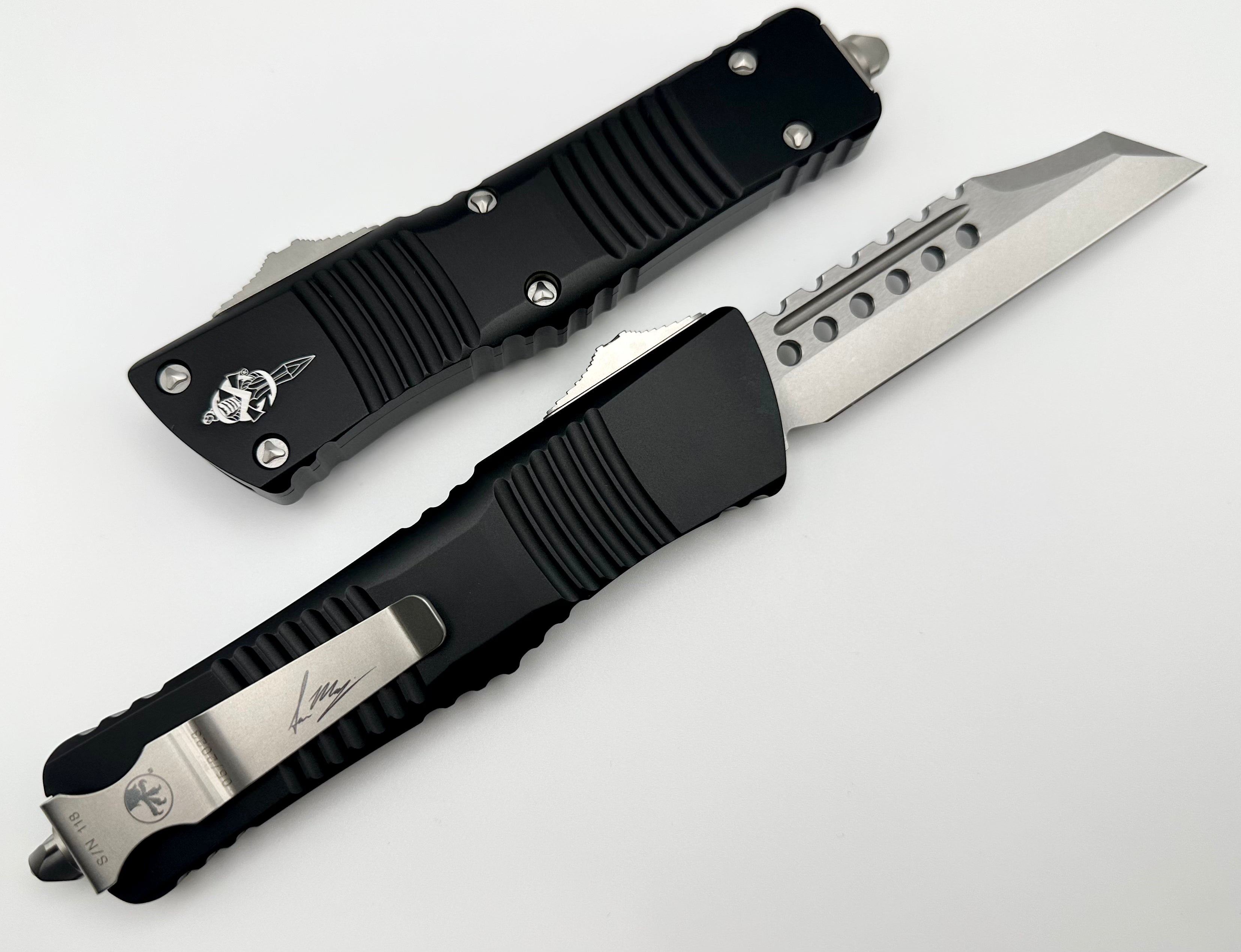 Microtech Combat Troodon Warhound Stonewash - Ultimate Tactical OTF Knife