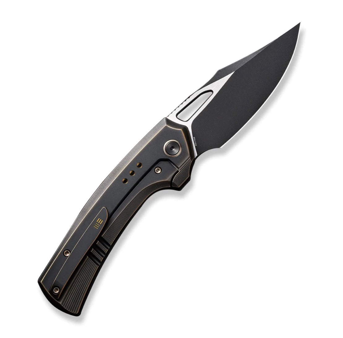 Premium We Knife Nefaris Limited Edition - Black/Bronze Titanium & Black Stonewash 20CV