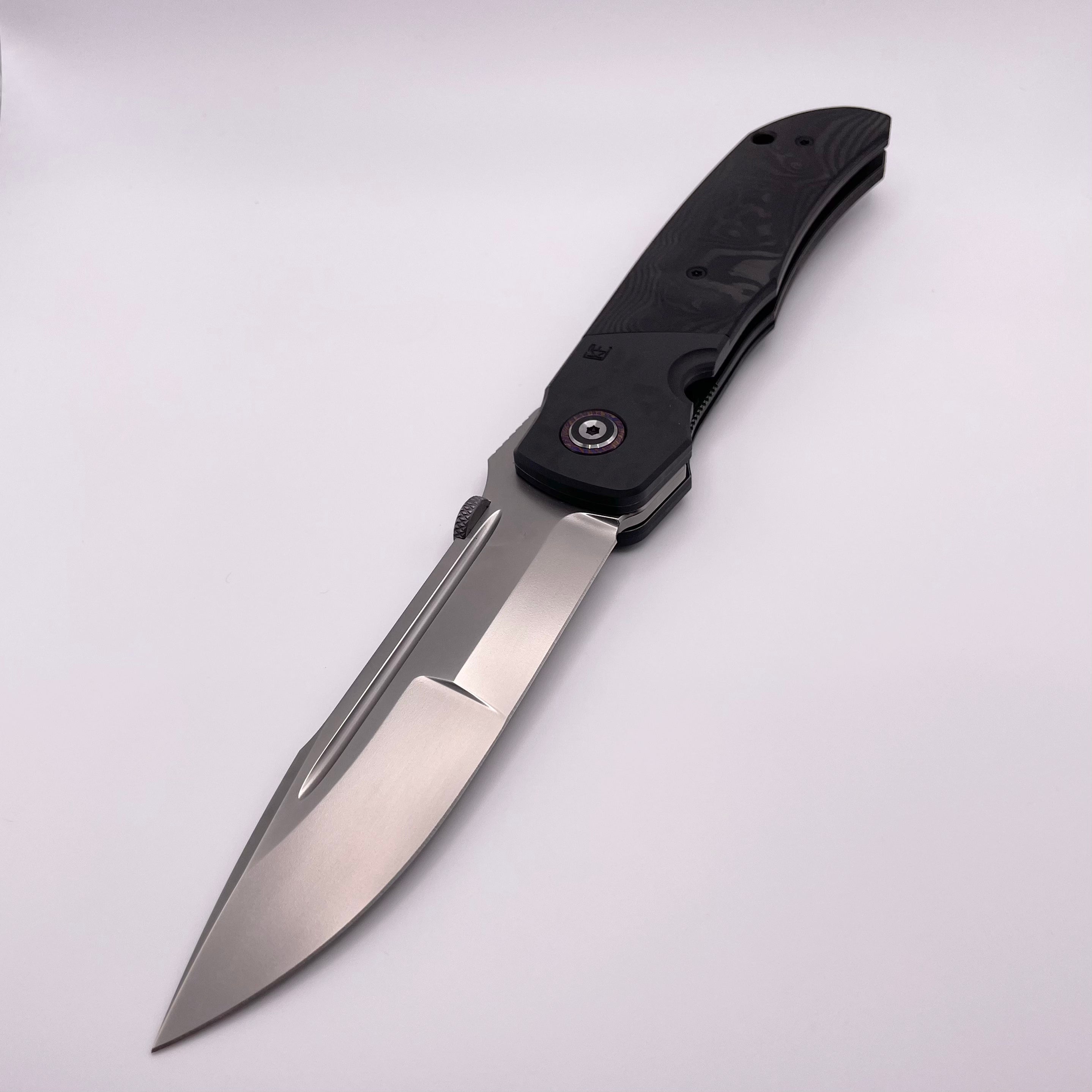 Premium Custom Knife Factory Eagle Rock Zirc Bolsters with Carbon Fiber & S110V Steel - Ultimate EDC Companion