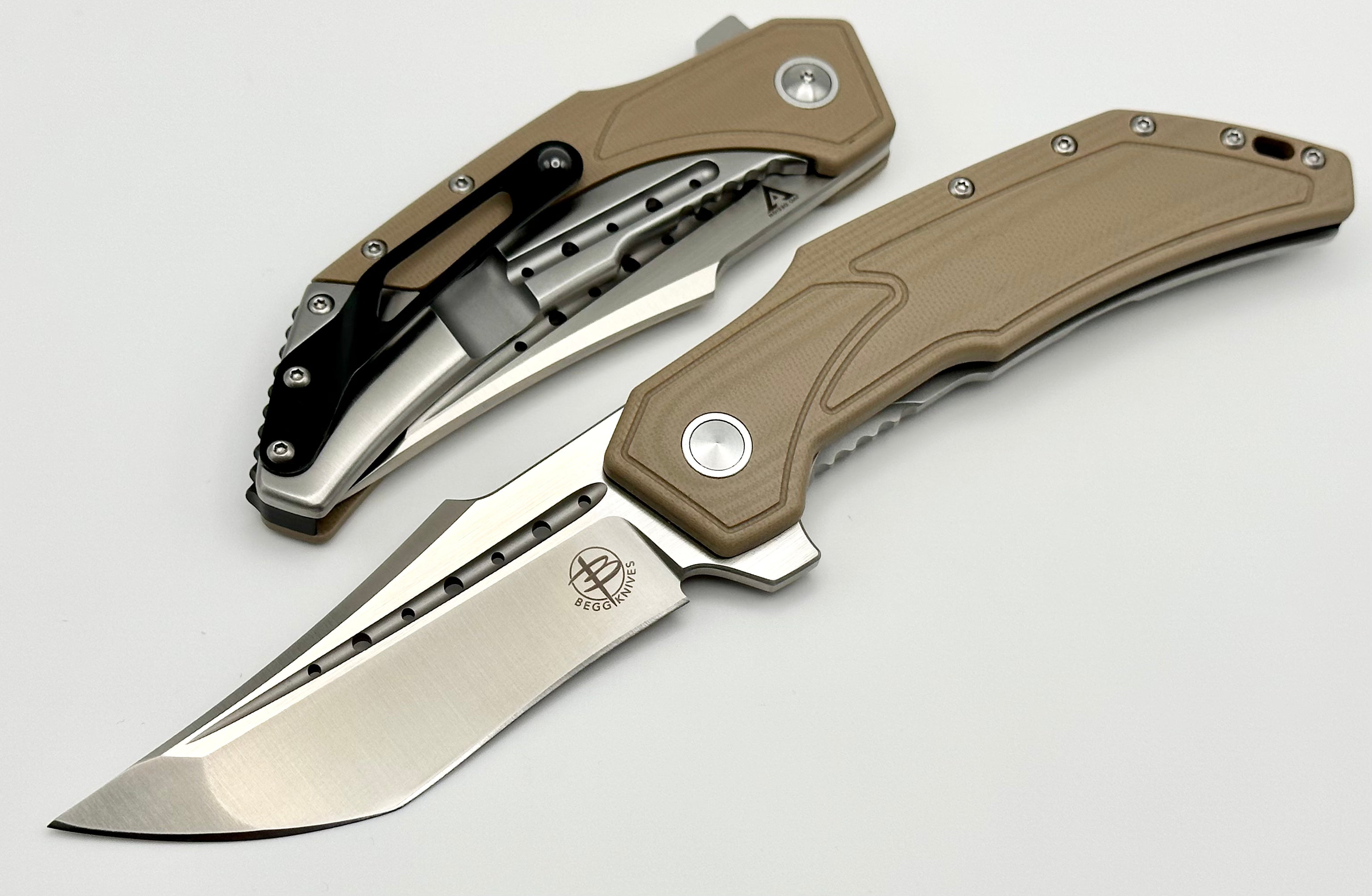 Begg Knives Astio Premium EDC Knife - G-10 Handle & D2 Steel