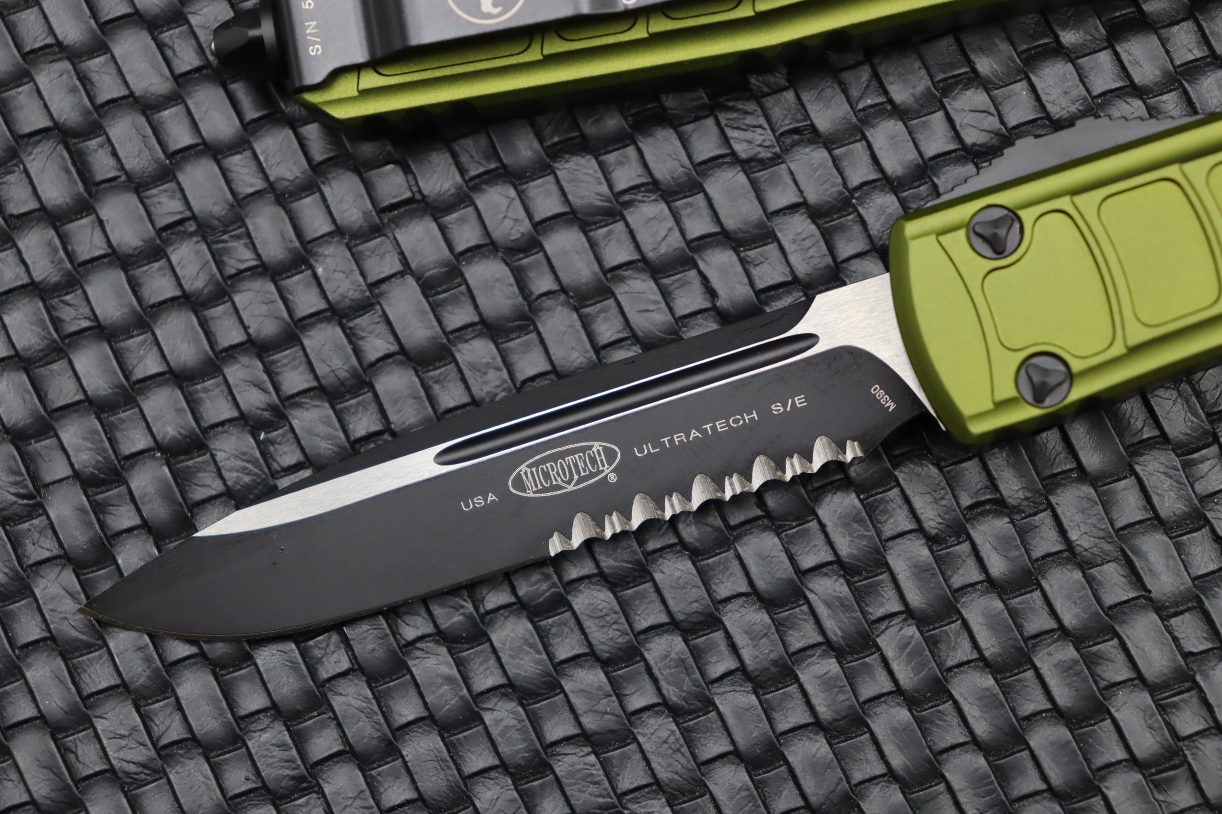 Microtech Ultratech OTF Tactical Knife - Black & OD Green Signature Series