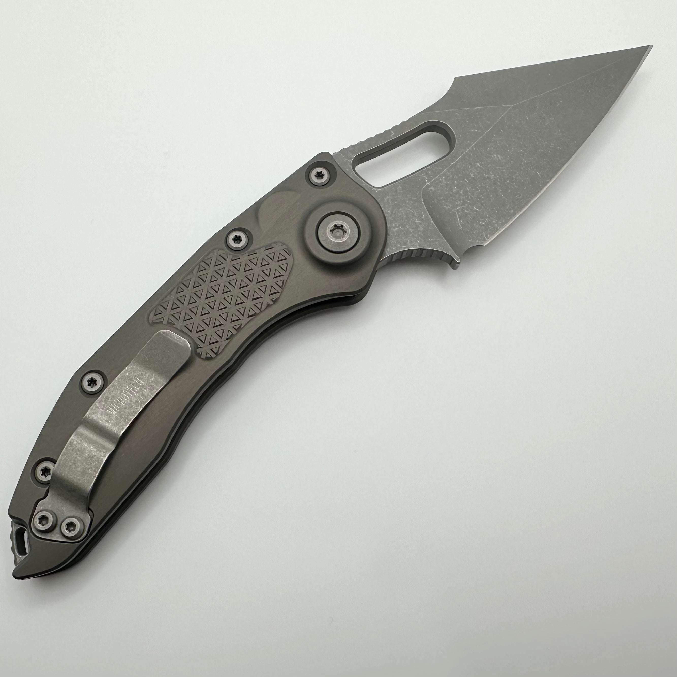 Microtech Borka Stitch Apocalyptic Premium Folding Knife - Pre-Owned