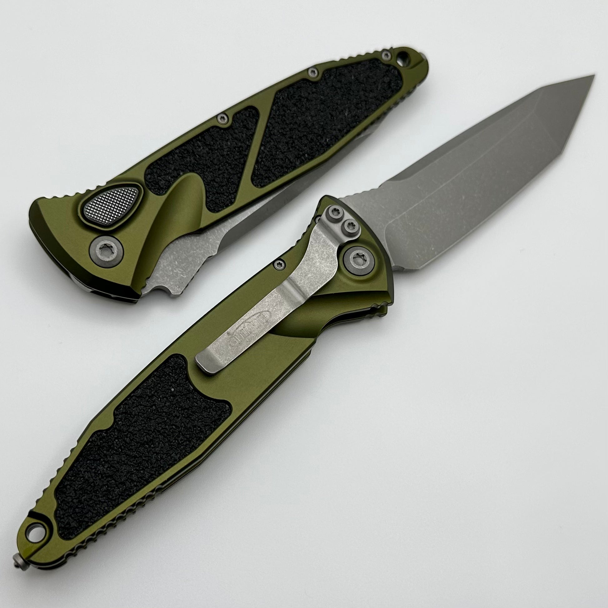 Microtech Socom Elite T/E Auto Apocalyptic & OD Green Tactical Knife