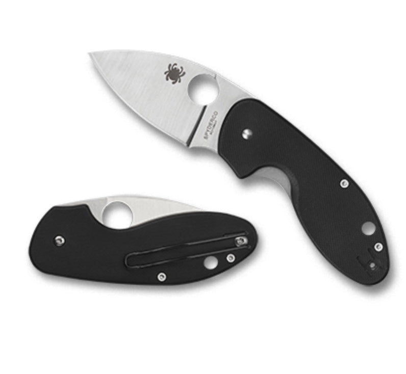 Spyderco Insistent Compact Folding Knife - Black G-10 Handle & 8Cr13MoV Blade