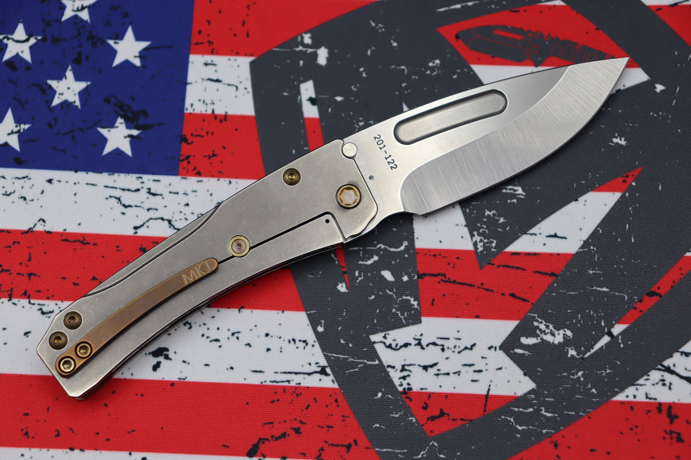 Medford Slim Midi Tanto EDC Knife - Premium S35VN Blade with Filigree Handles & Bronze Hardware